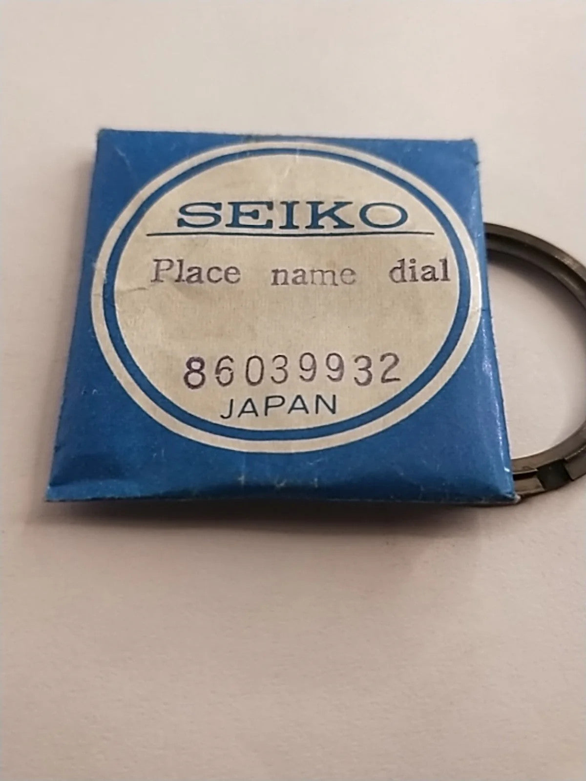 NOS Seiko original INNER DIAL RING World time Part . 86039932 /FOR 8603_9902