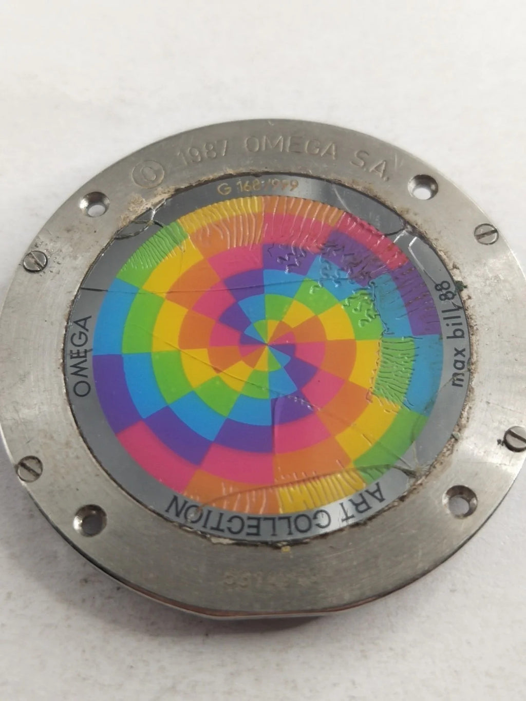 Original back cover Omega Art Collection Limited Edition /196 0 430/596 0 430/us