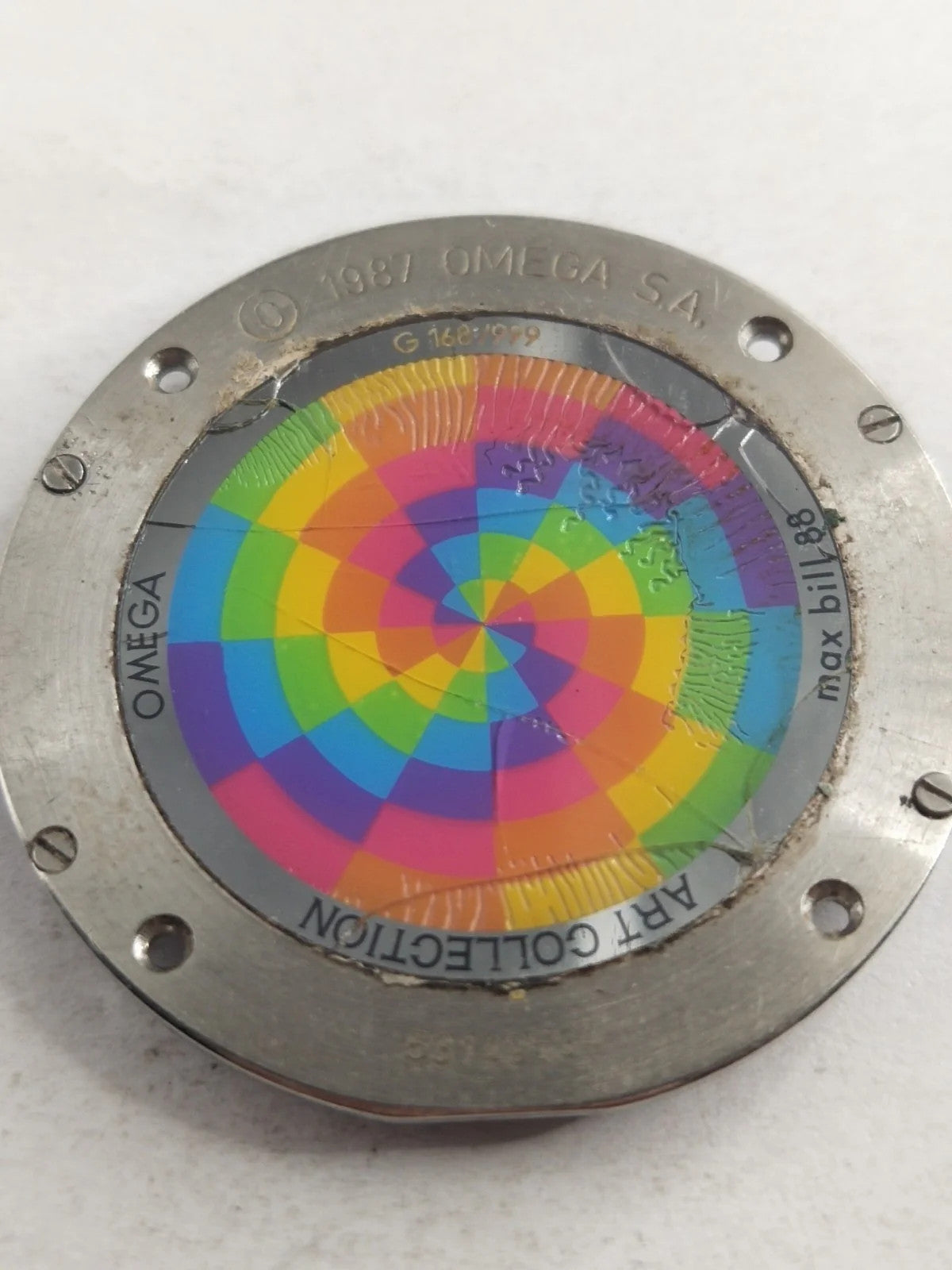 Original back cover Omega Art Collection Limited Edition /196 0 430/596 0 430/us