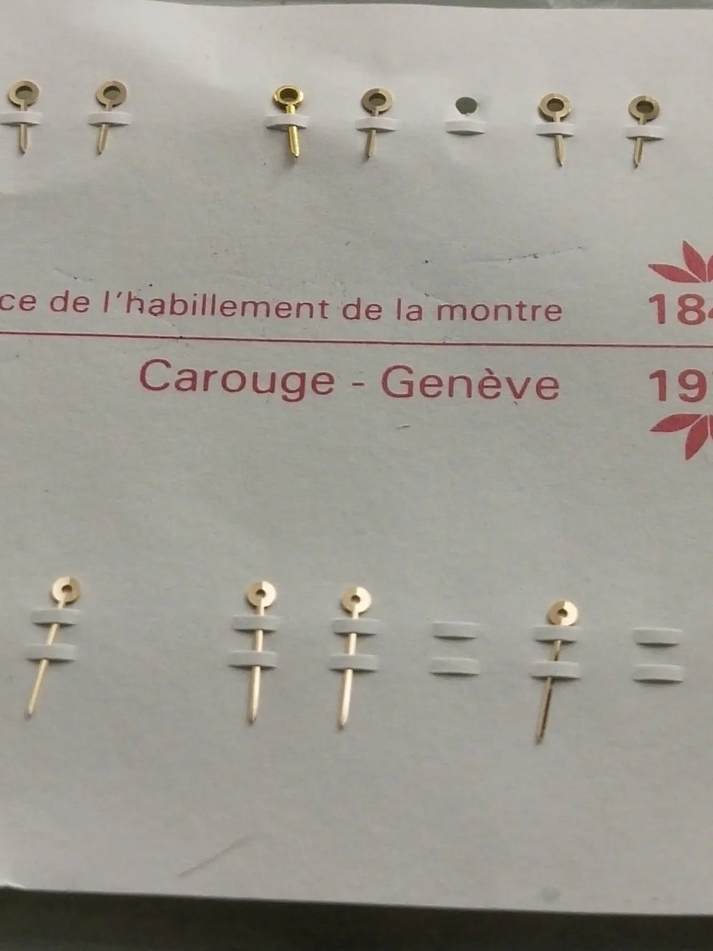 OMEGA 1459/LONGEN.L200/ ETA 281 002 Hand set / Price is for 2 hands