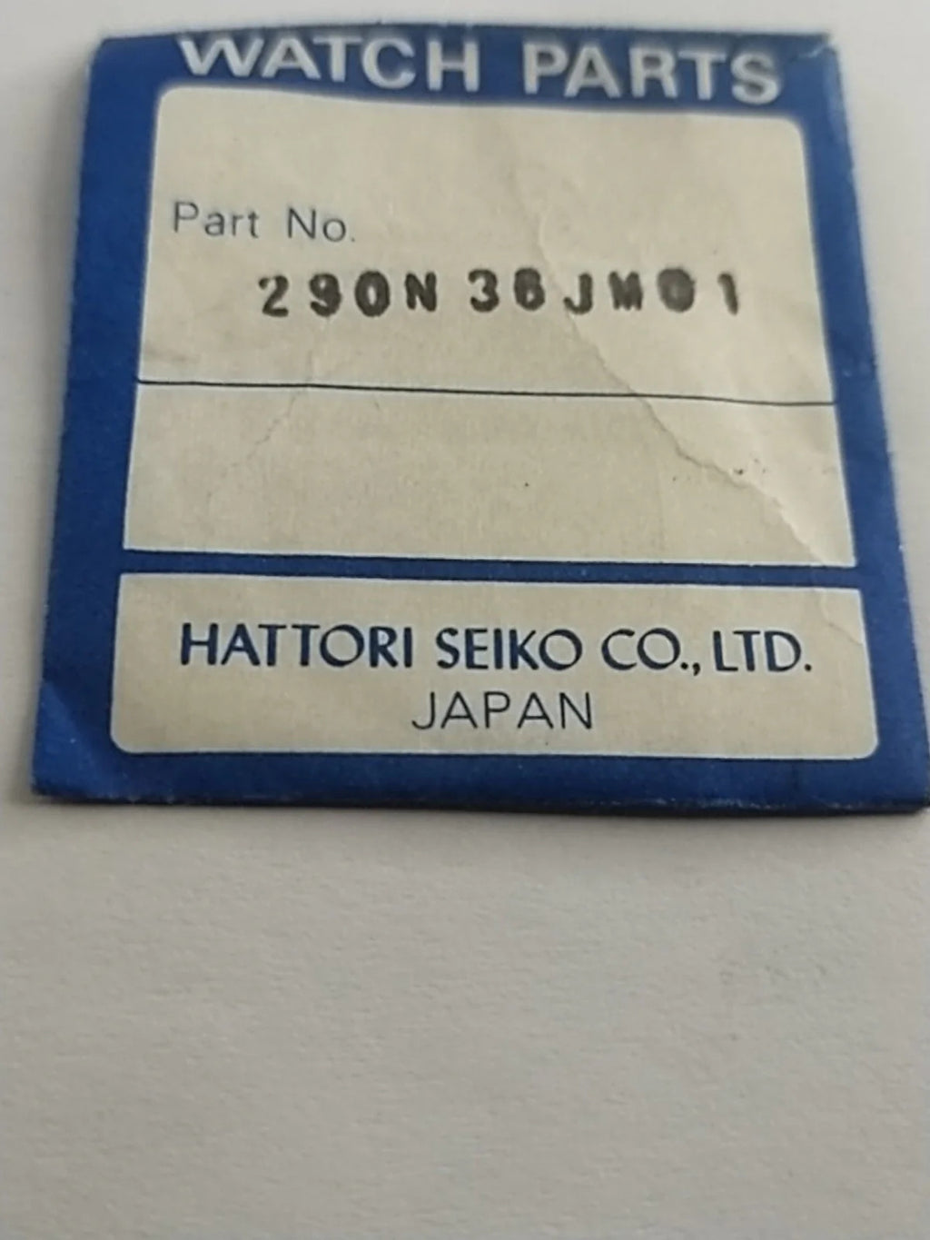 New Old Stok original Seiko glass 290N36JM01