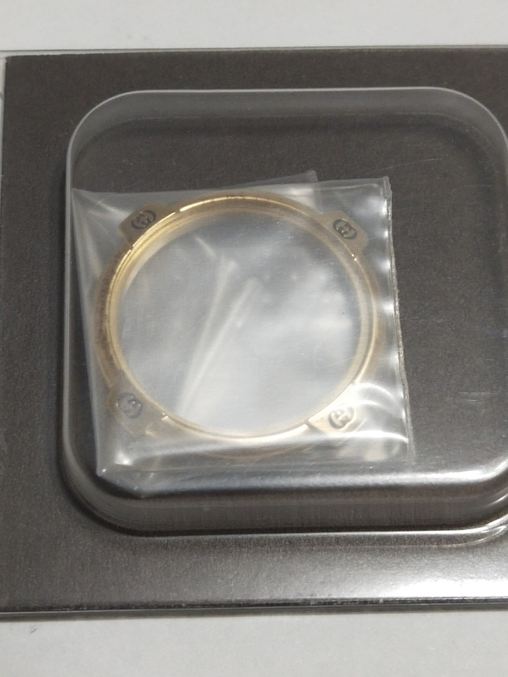 GUCCI Original / Plated Bezel w/Cystal/ Part No. 150.9000.2/ Gold color 