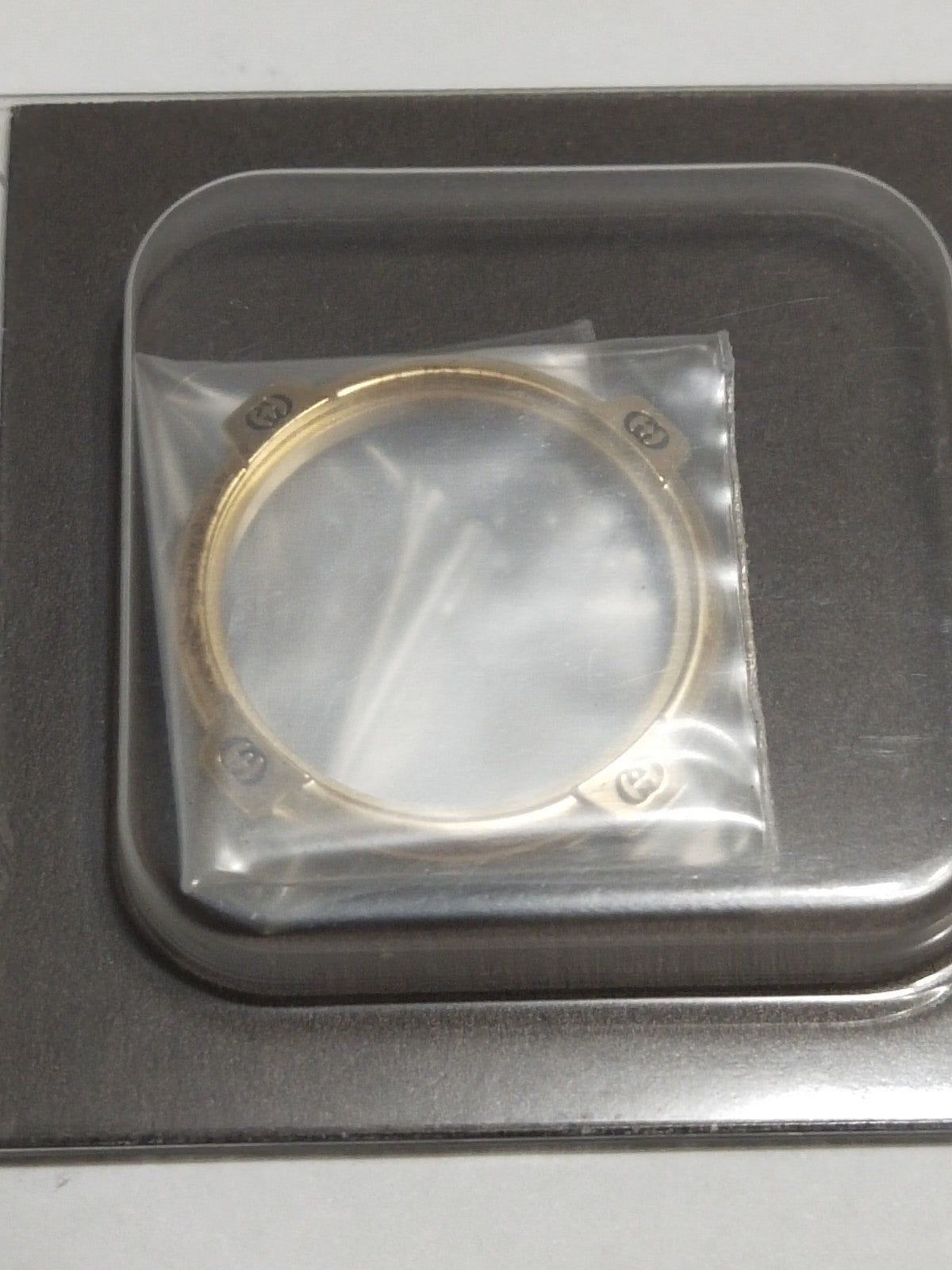 GUCCI Original / Plated Bezel w/Cystal/ Part No. 150.9000.2/ Gold color 