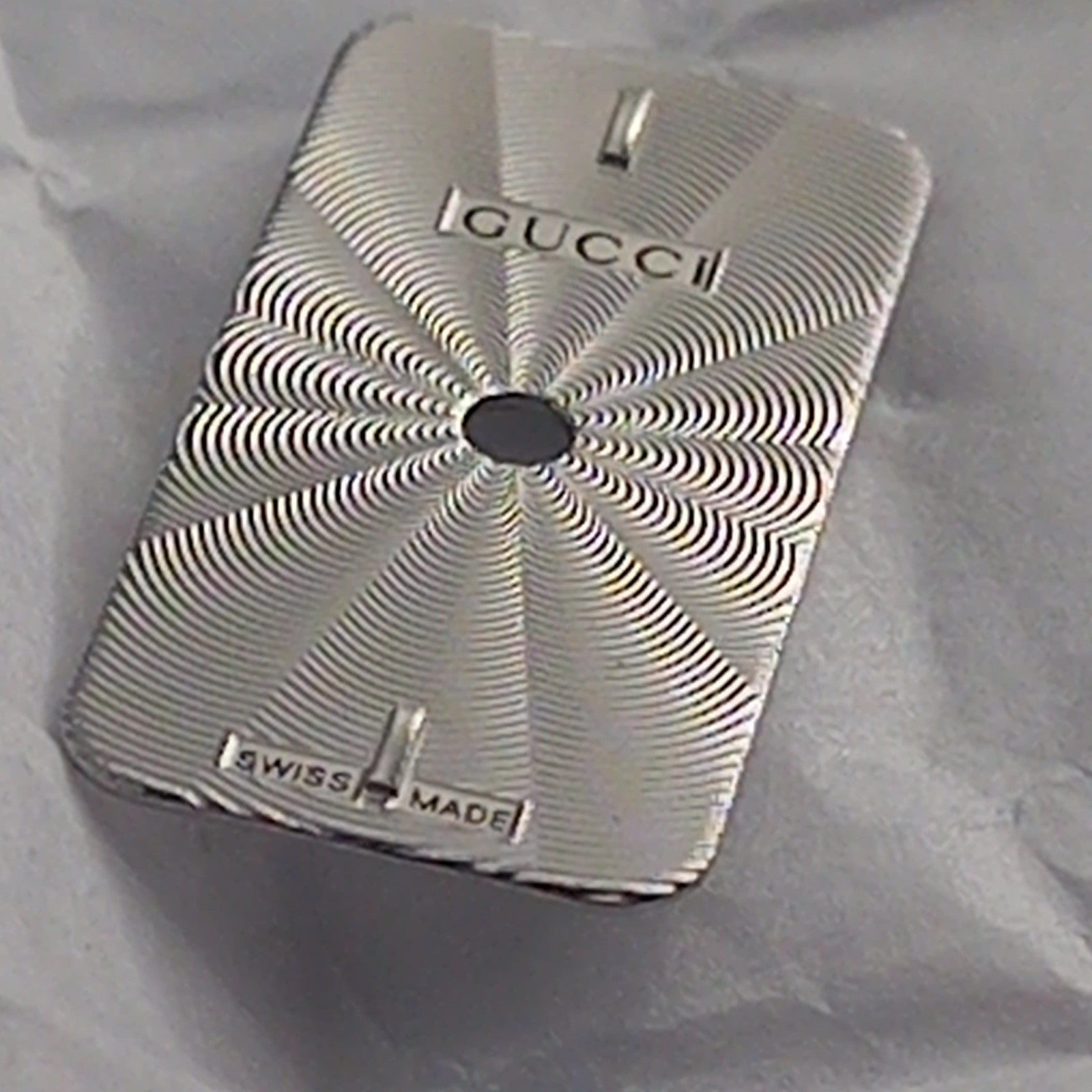 GUCCI Original/Dail CADRAN ACIER GUILLOCHE 3905L /Part. 051.A410.4 C.SILVER