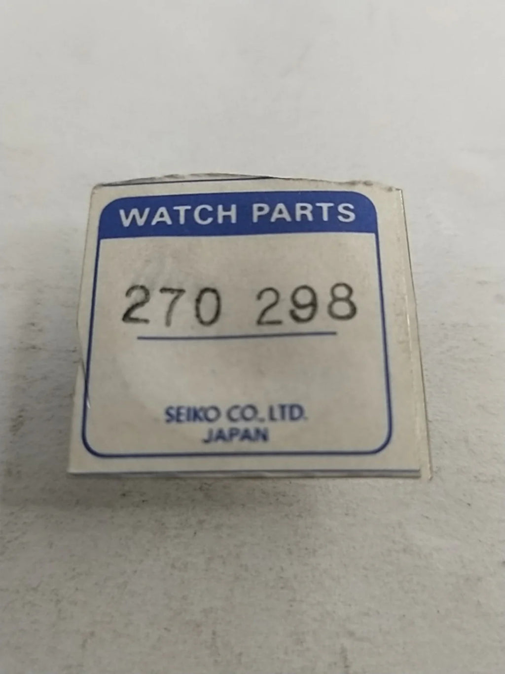 NOS Seiko Parts 270 298