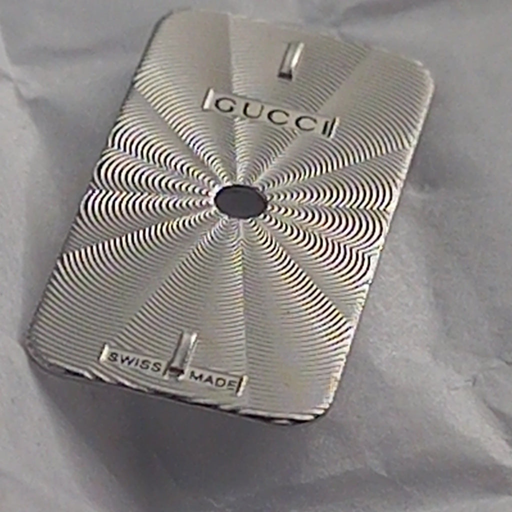 GUCCI Original/Dail CADRAN ACIER GUILLOCHE 3905L /Part. 051.A410.4 C.SILVER