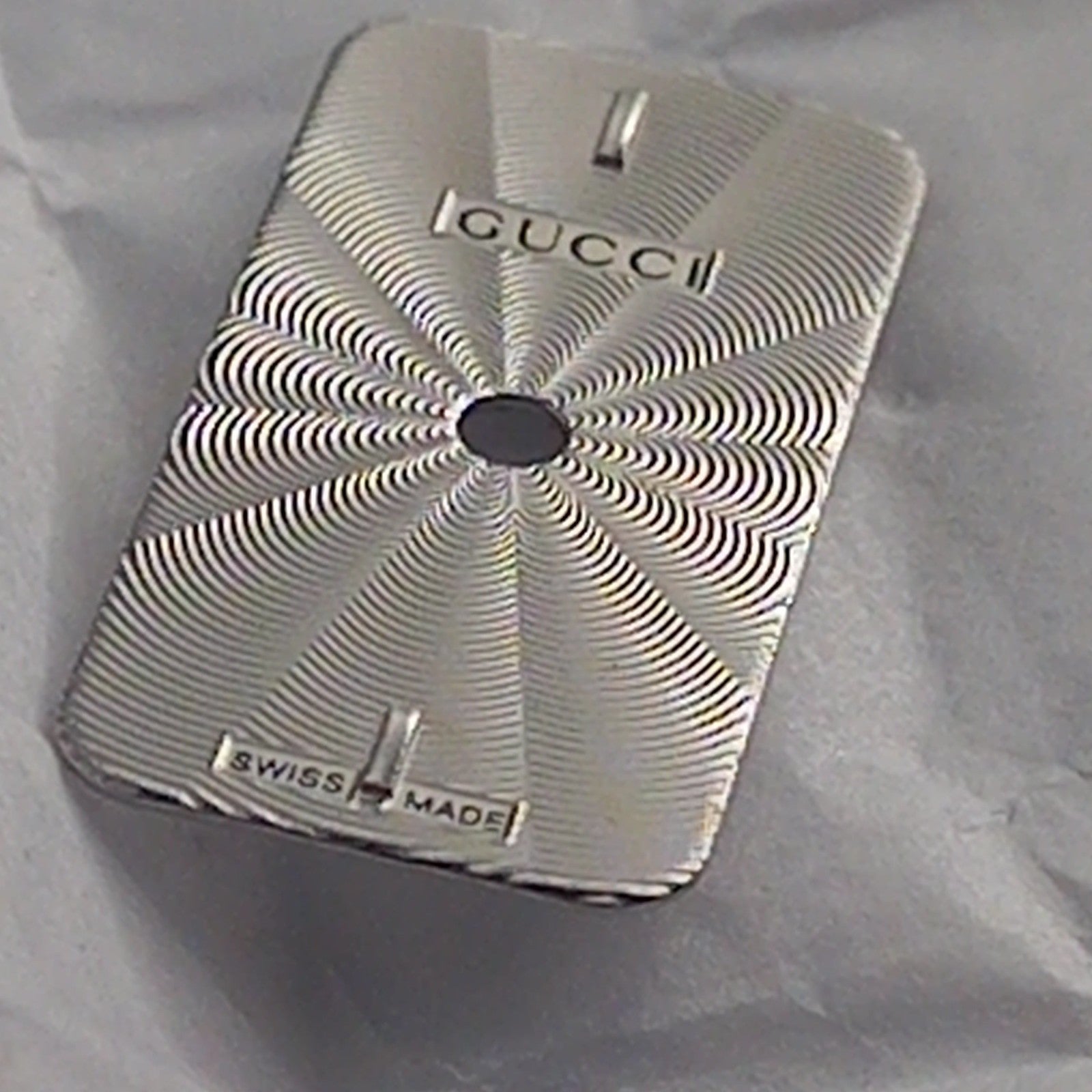 GUCCI Original/Dail CADRAN ACIER GUILLOCHE 3905L /Part. 051.A410.4 C.SILVER