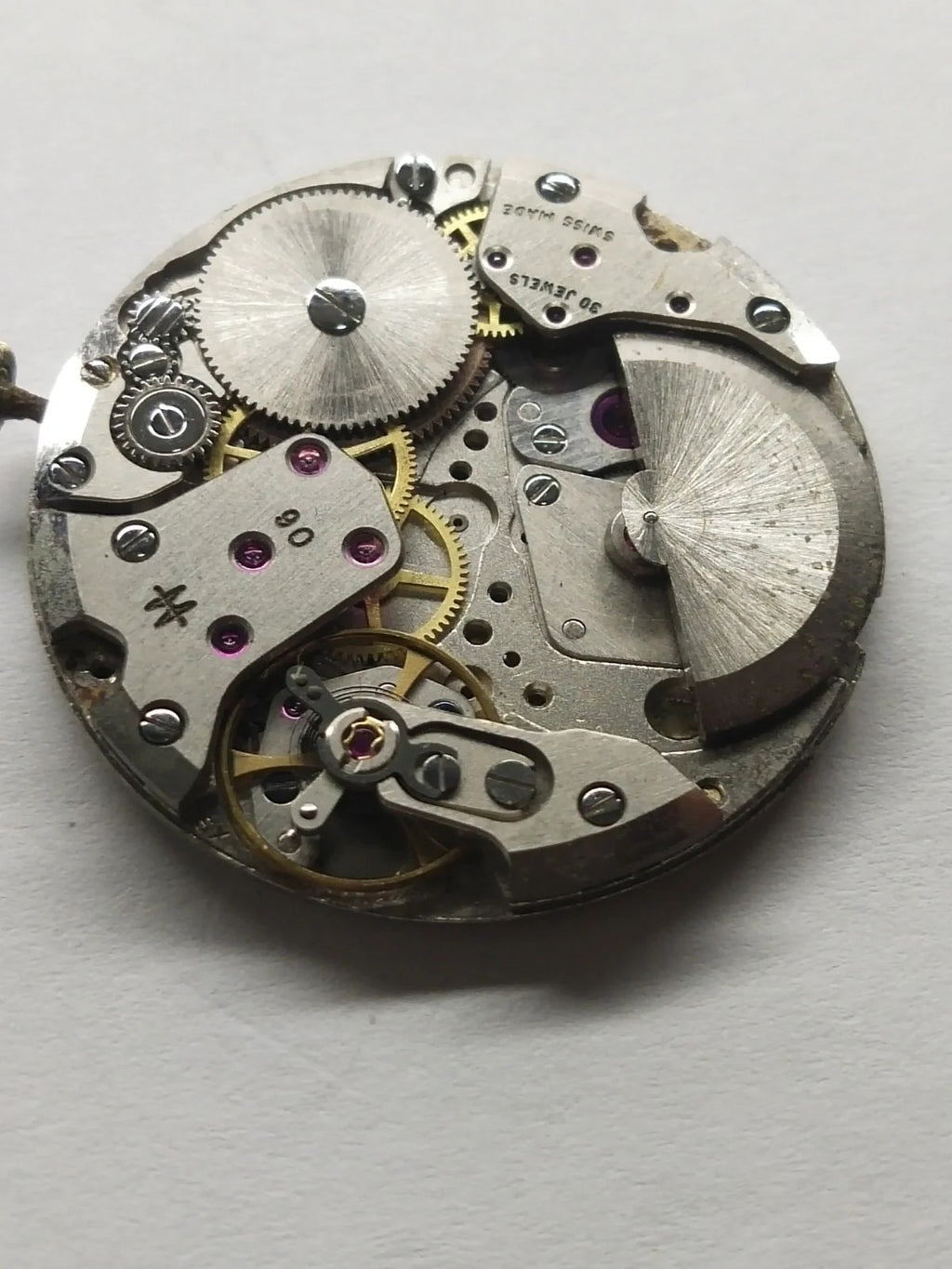 Hamilton automatic movement with dial and hands, fully working, used Cal .90