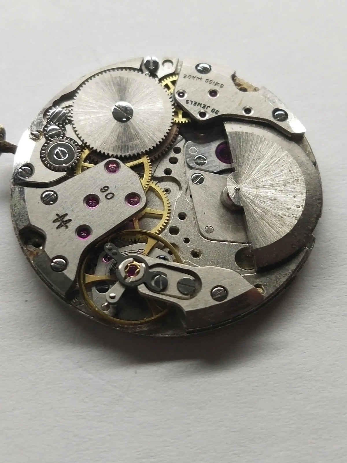 Hamilton automatic movement with dial and hands, fully working, used Cal .90