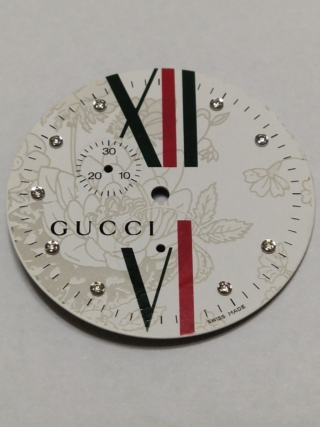 GUCCI Original / Dail chronograph diamond/ Part No. YD05069 / white color 