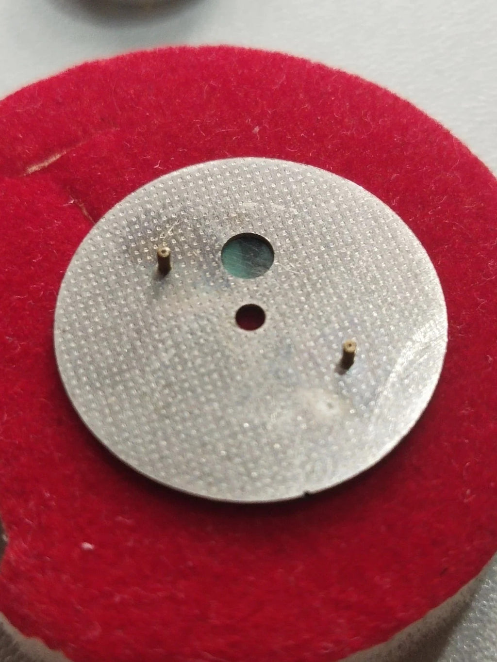 Rolex movement Cal 1400 With Malachite Dial /hands/ gold crown/ Full work /used