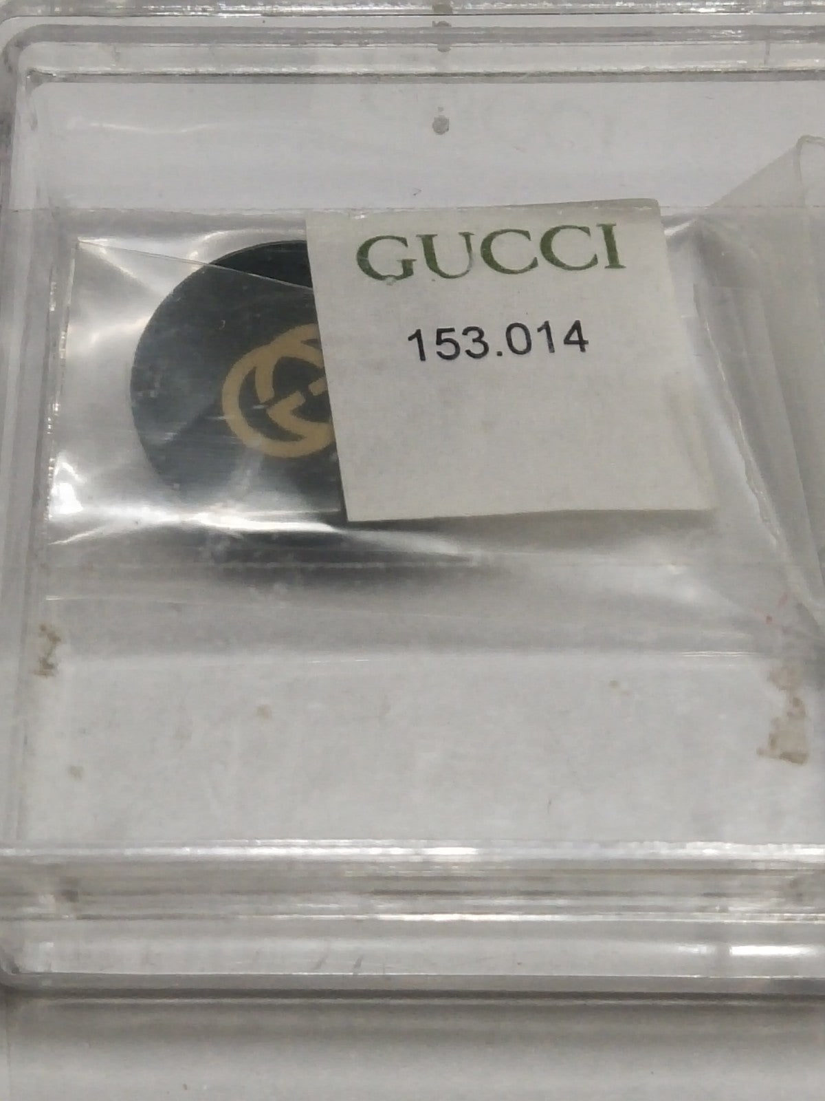 GUCCI Original /Glass for   Case Back / Part No. 153.014/ green color 