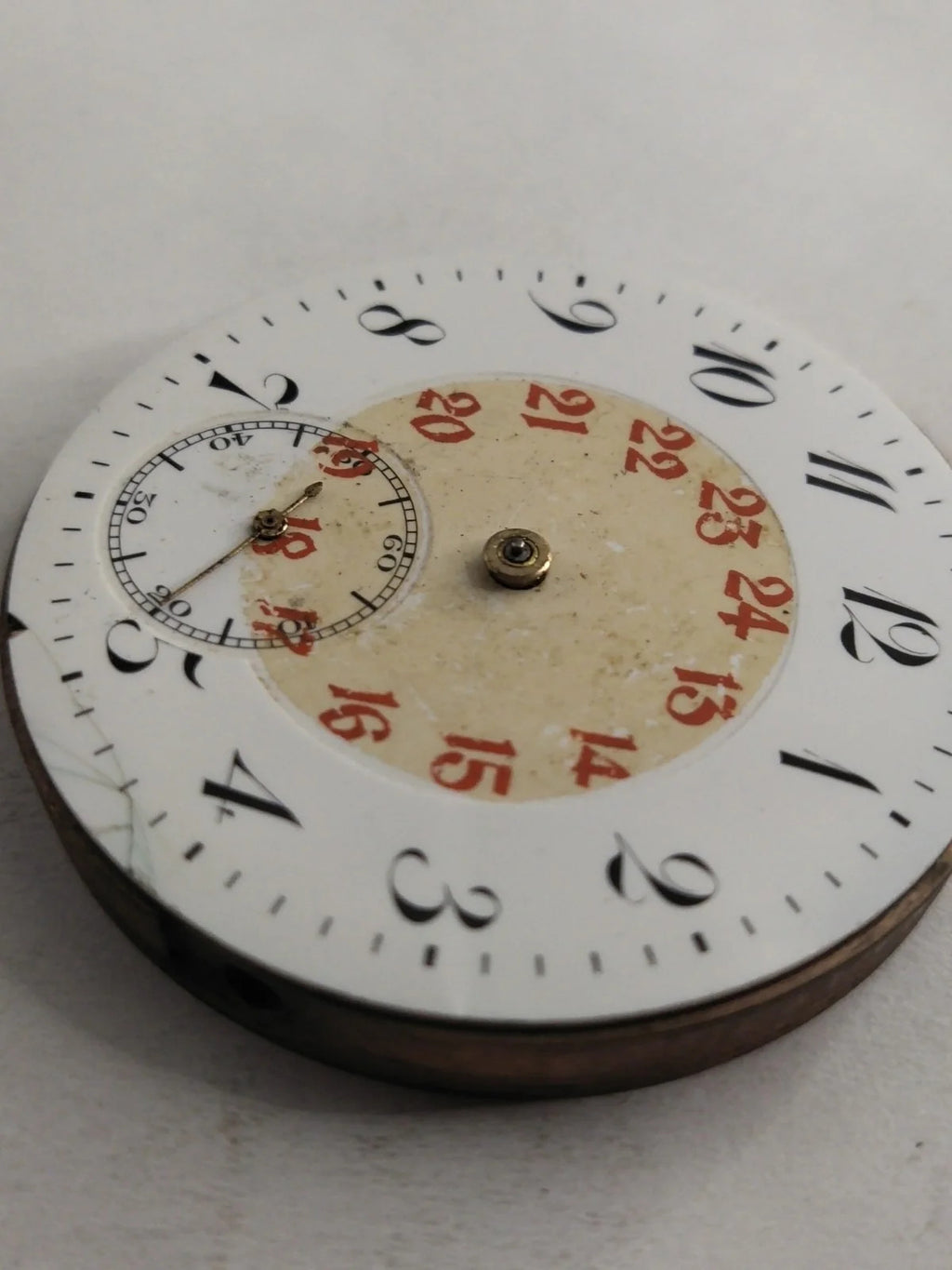 Pocket watch movement without steam...works perfectly