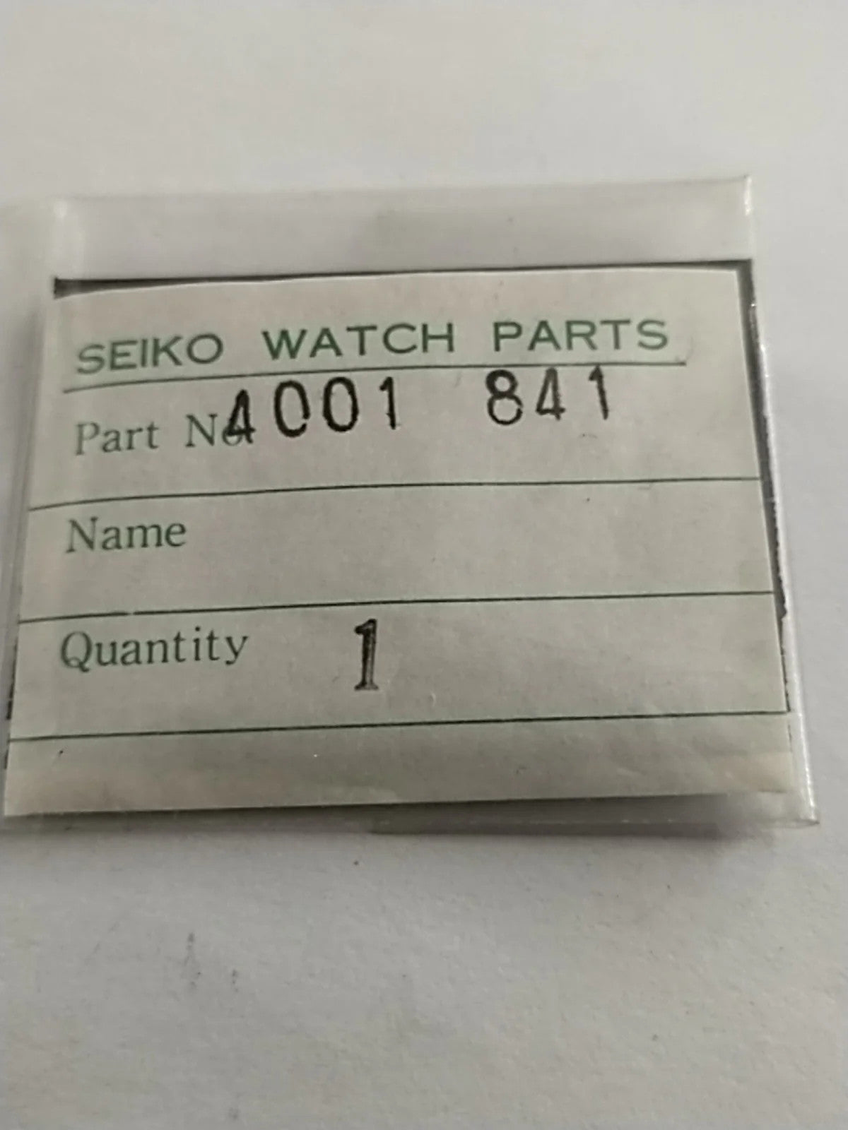 NOS Circuit Plock Seiko Part . 4001 841