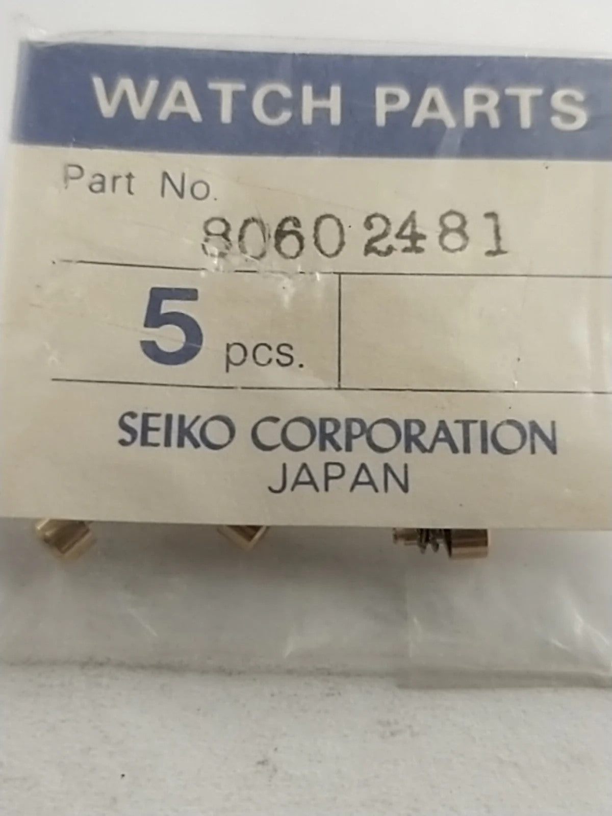 ORIGINAL SEIKO PARTS Push button / Part . 8060 4009/Price for one piece