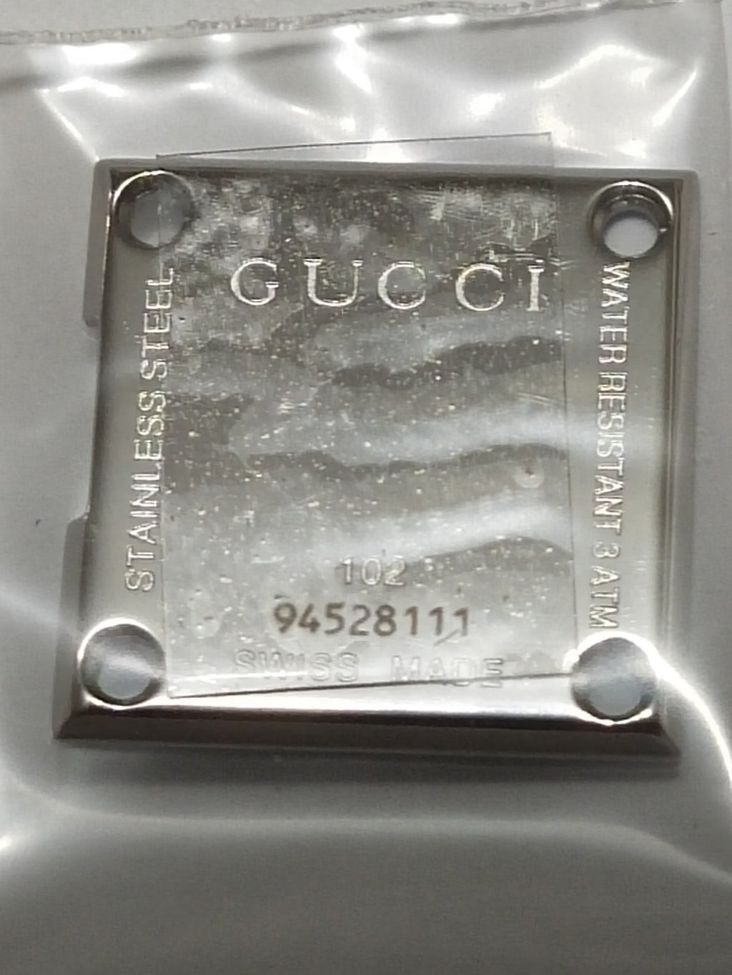 GUCCI Original /  Case Back/ Part No. 102