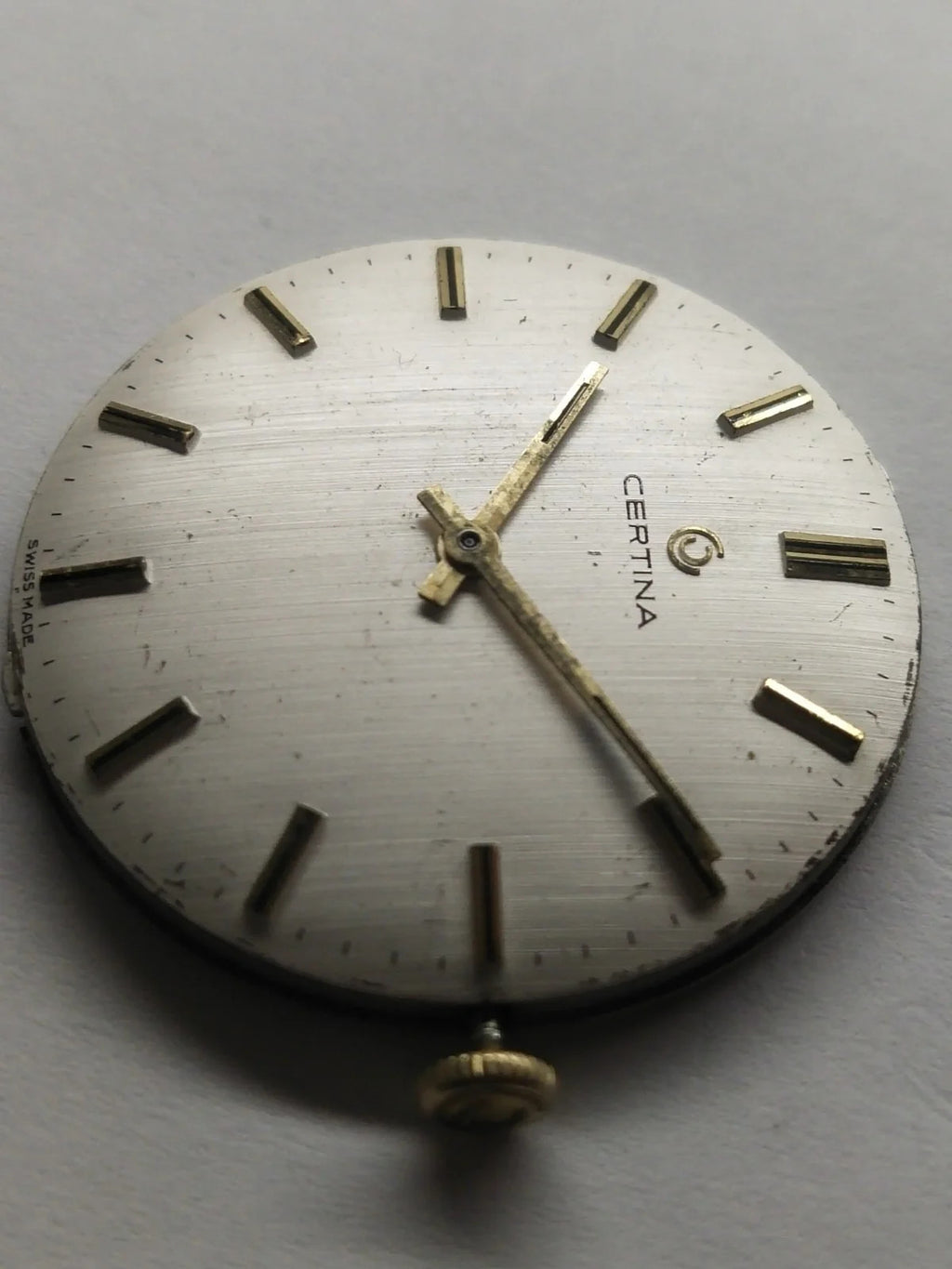 Certina 25-66 Movement with Dial, Hands and Crown / Good working condition/Use