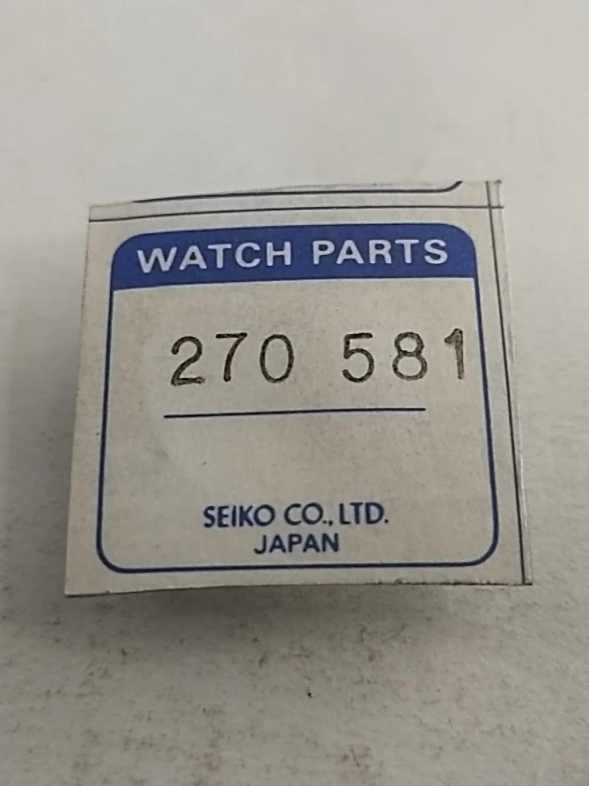 NOS Seiko Parts 271 581