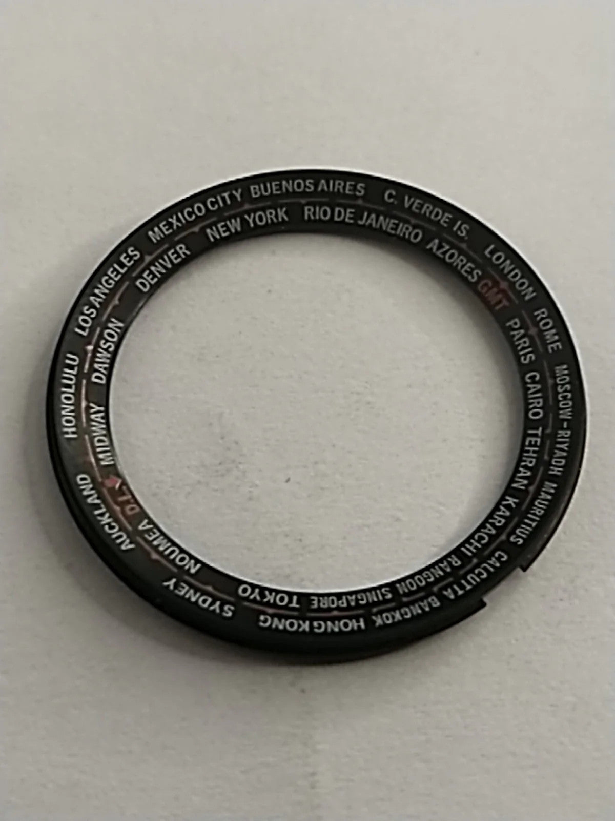 NOS Seiko original INNER DIAL RING World time Part . 86039932 /FOR 8603_9902