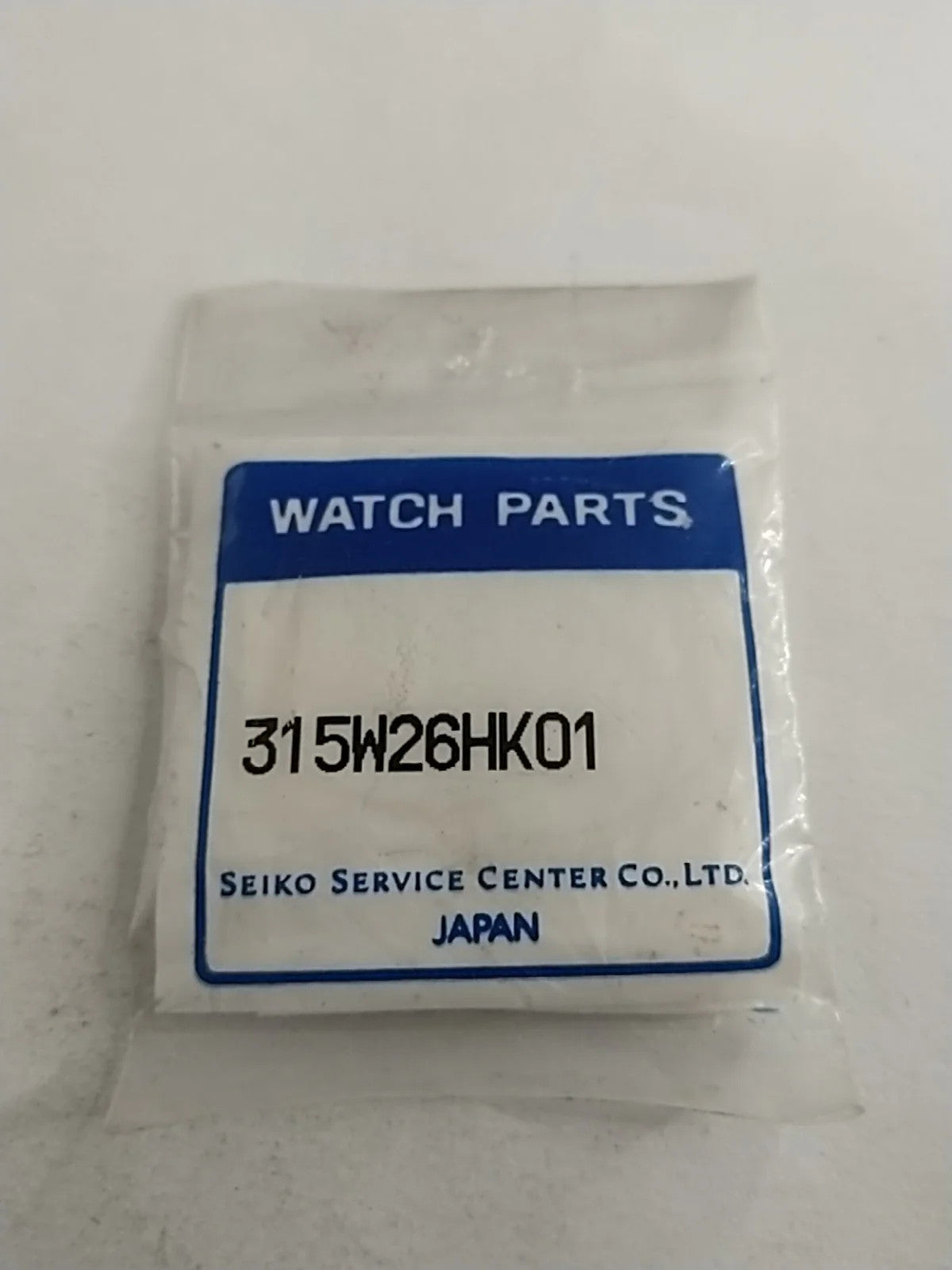 New Old Stok original Seiko glass 315W26HK01