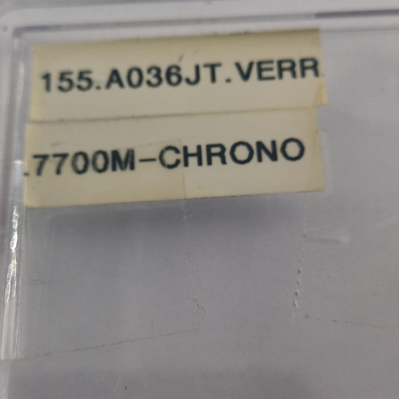 GUCCI Original Gasket GLASS–Part.155.A036 JT. VERR 7700M-CHRONO -NOS ( 1 PS