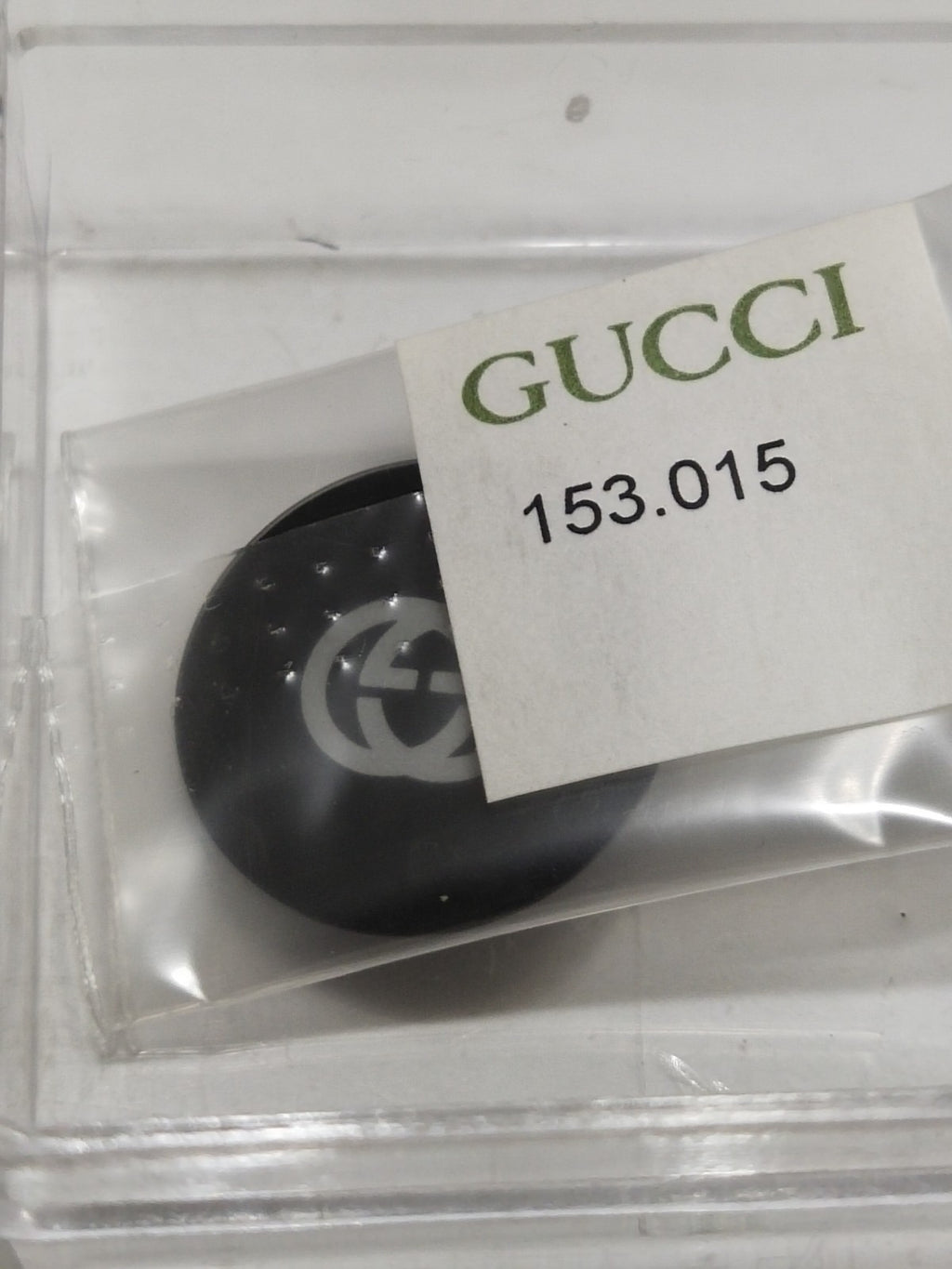GUCCI Original /Glass for   Case Back / Part No. 153.015/ black  color 