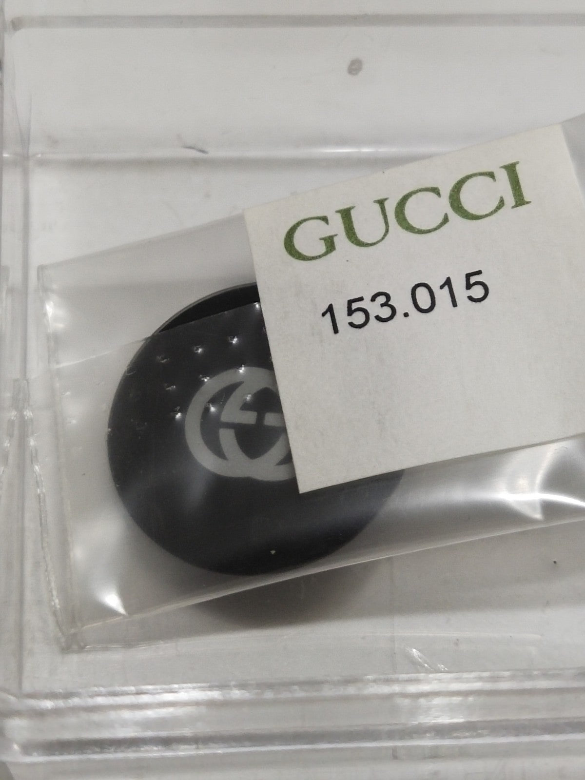 GUCCI Original /Glass for   Case Back / Part No. 153.015/ black  color 