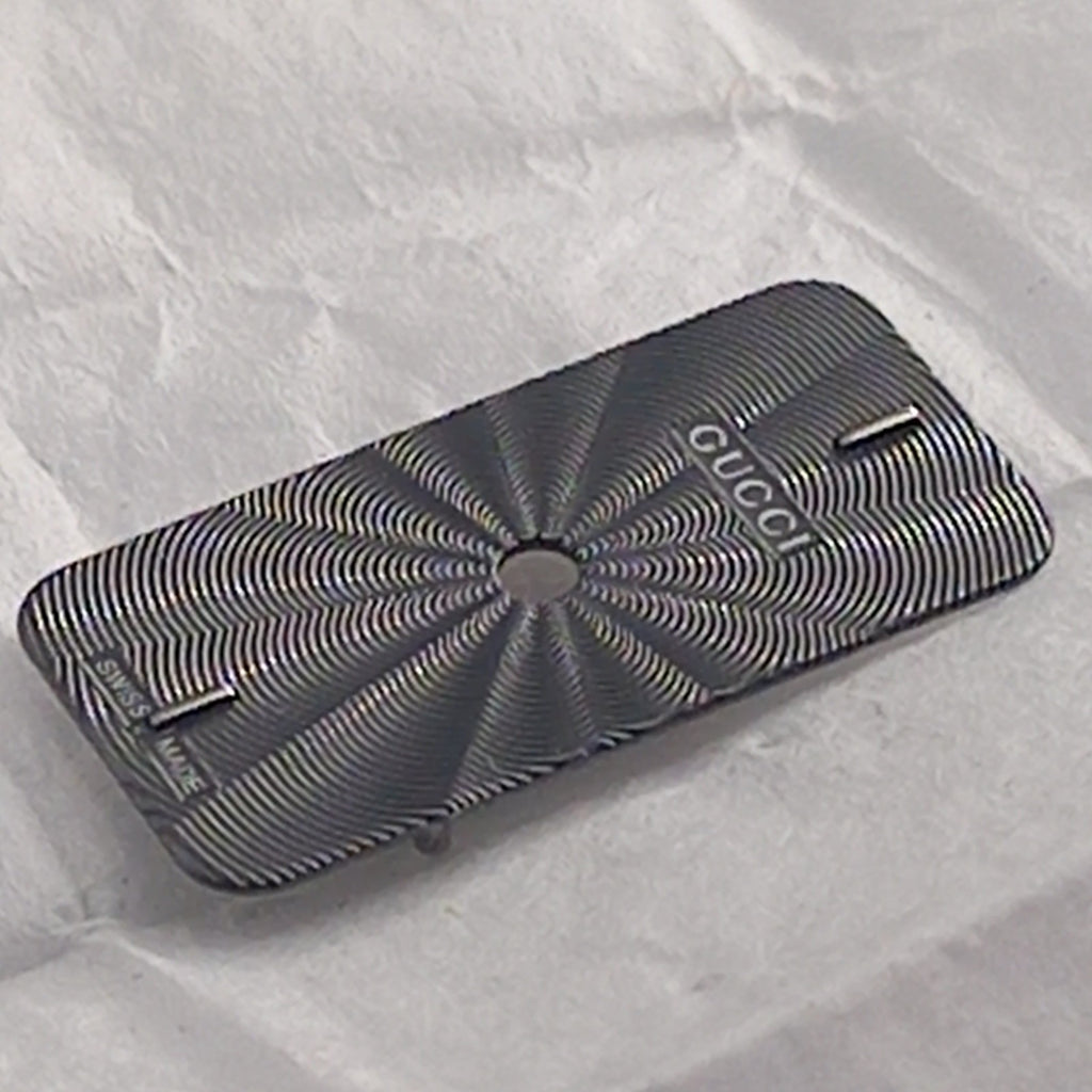 GUCCI Original/Dail CADRAN ACIER GUILLOCHE FONCE 3905L /Part. 051.A410.3 C.BLACK