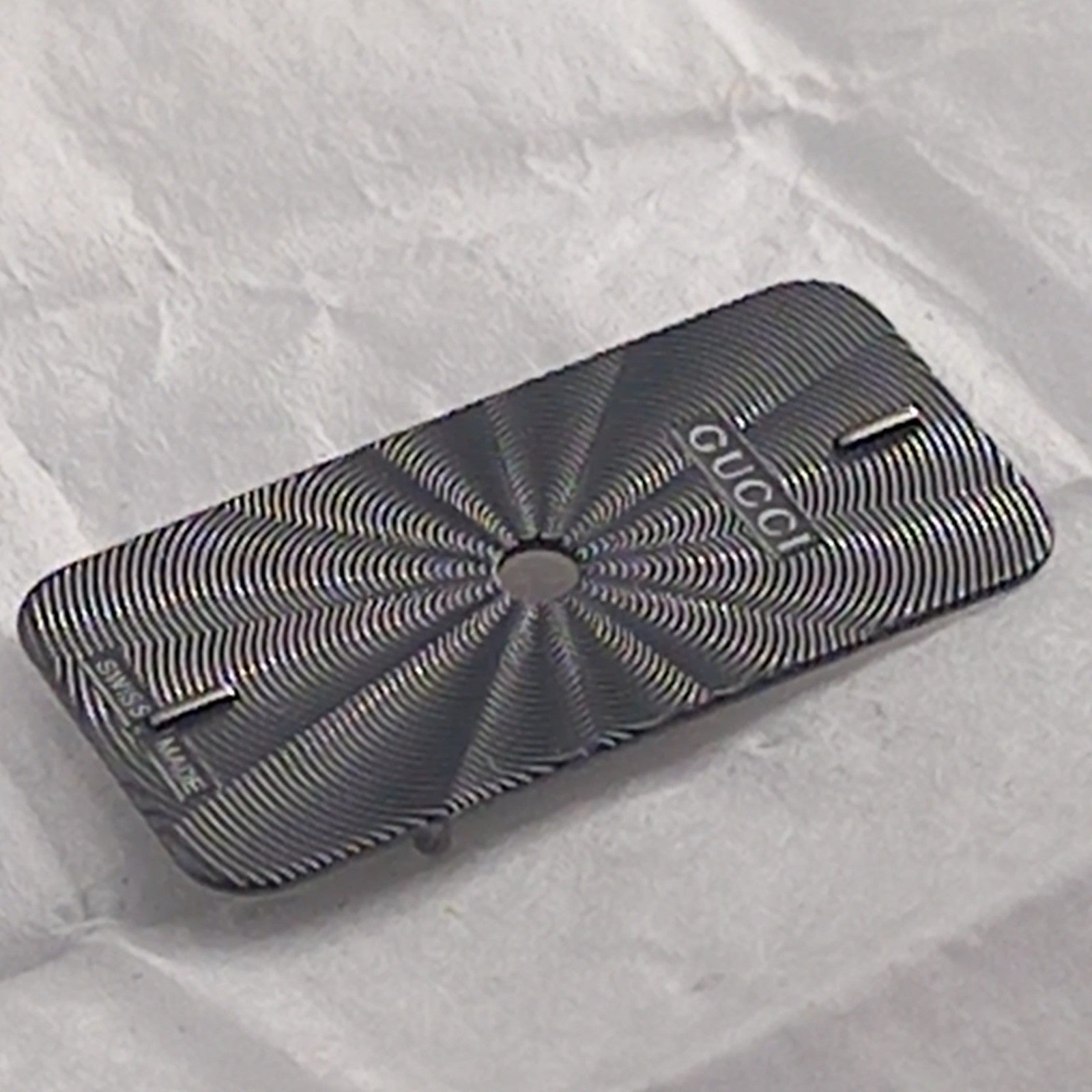 GUCCI Original/Dail CADRAN ACIER GUILLOCHE FONCE 3905L /Part. 051.A410.3 C.BLACK