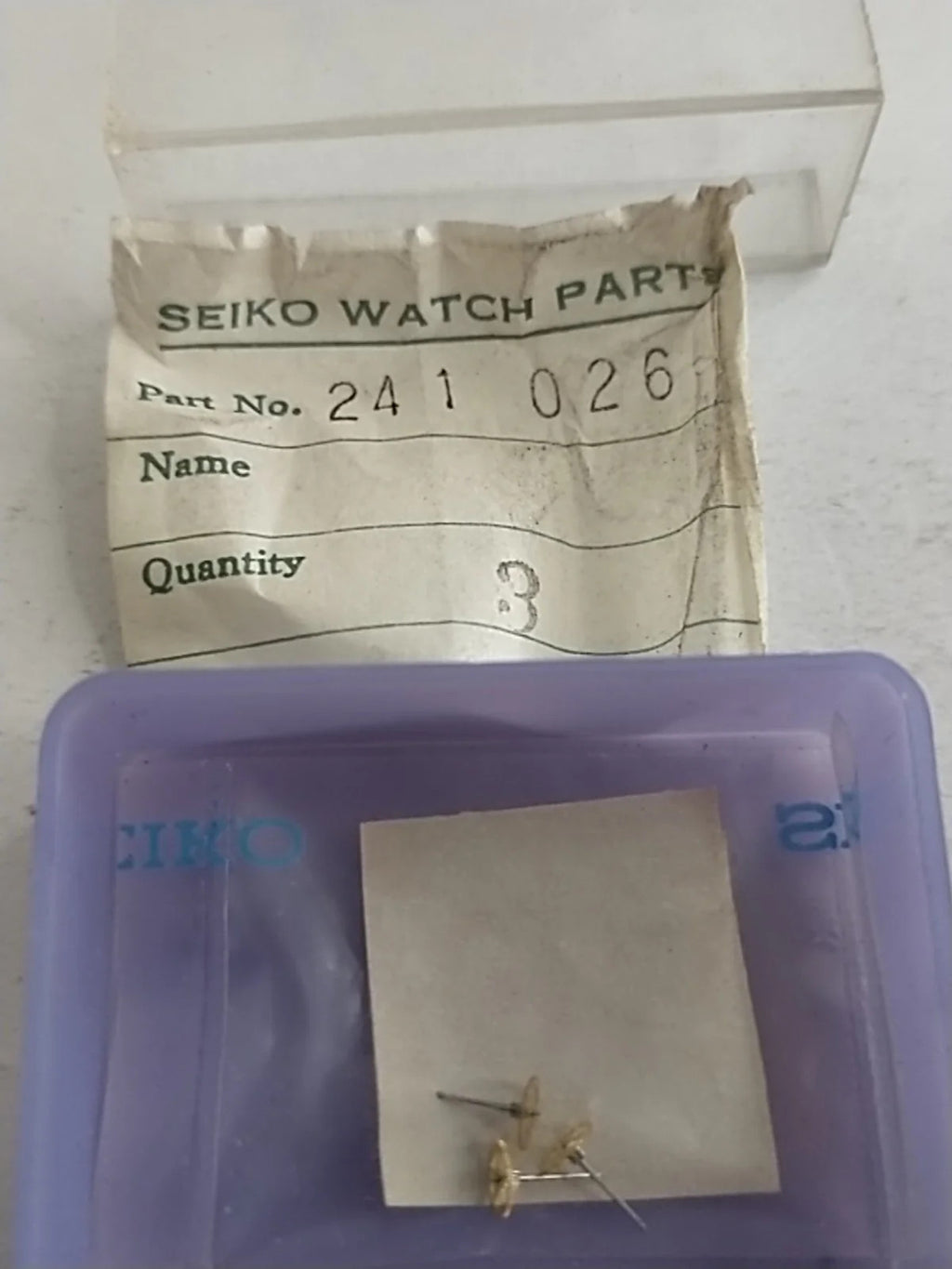 NOS Seiko Parts 241 026 Price for one piece