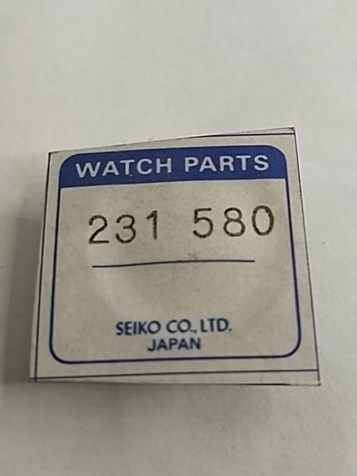 NOS Seiko Parts 231 580