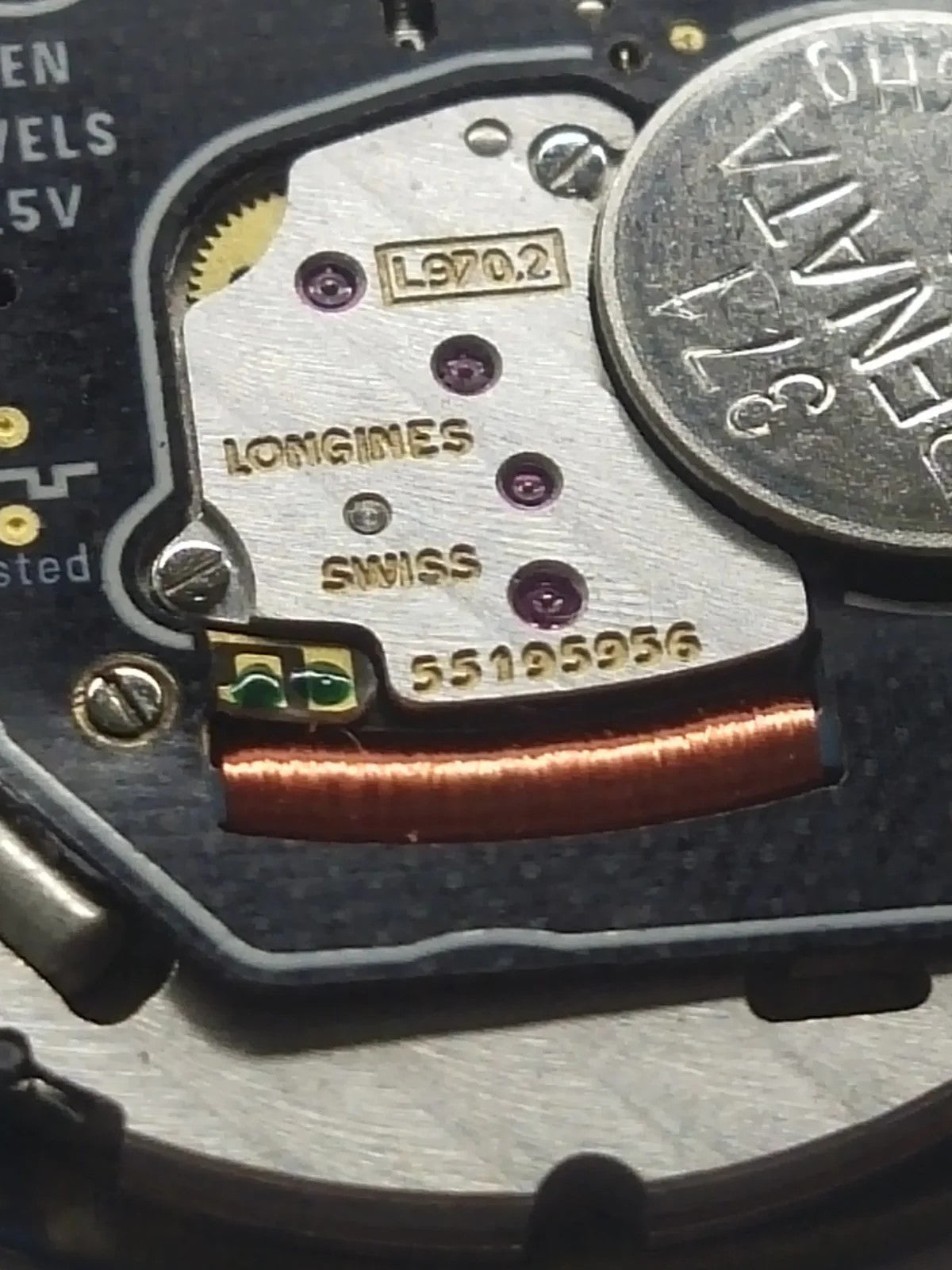 Longines L970.2 Used movement with dials and hands...completely working