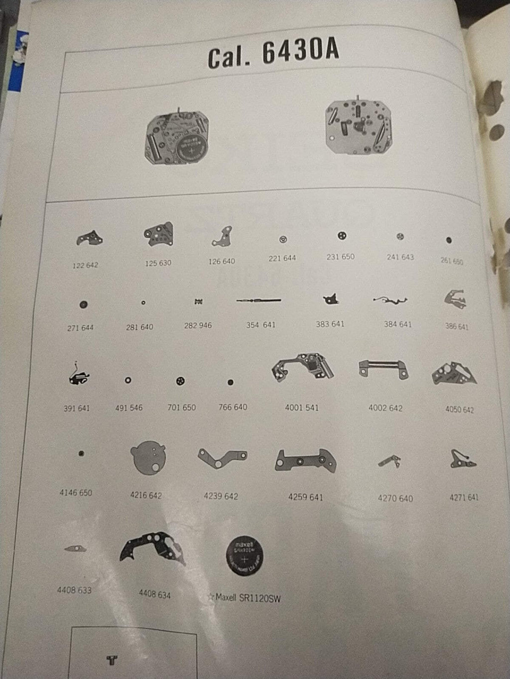 NOS Seiko Circuit Cal.6430A/31A/32A/33A/39A/ last one