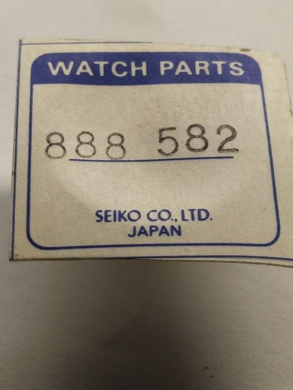 NOS Seiko Parts 888 582