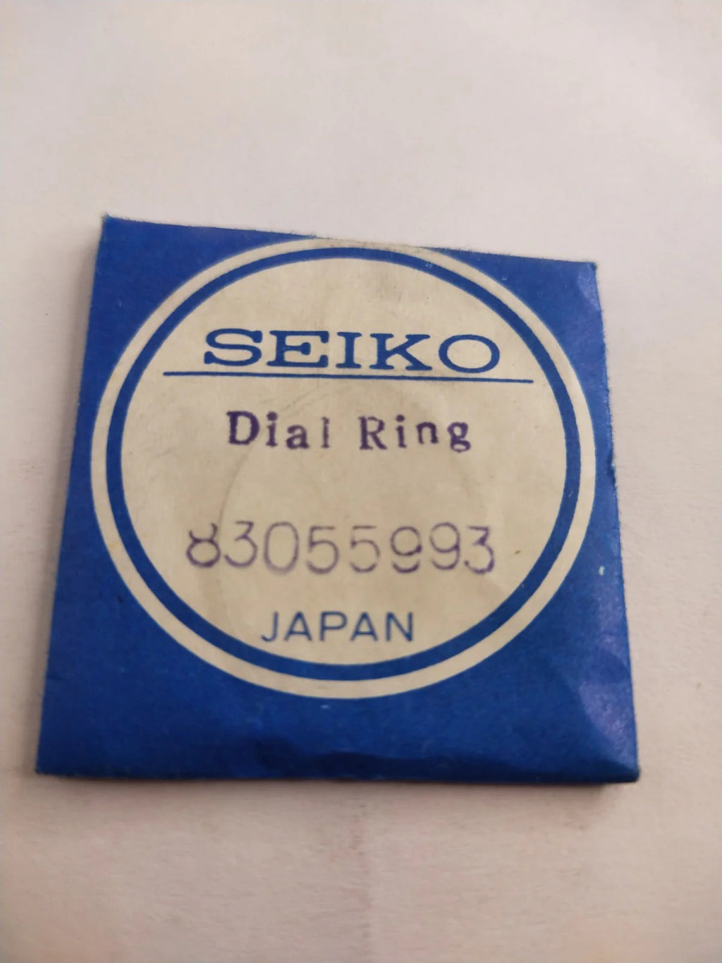 NOS Seiko Dial Ring silver color Part . 83055993