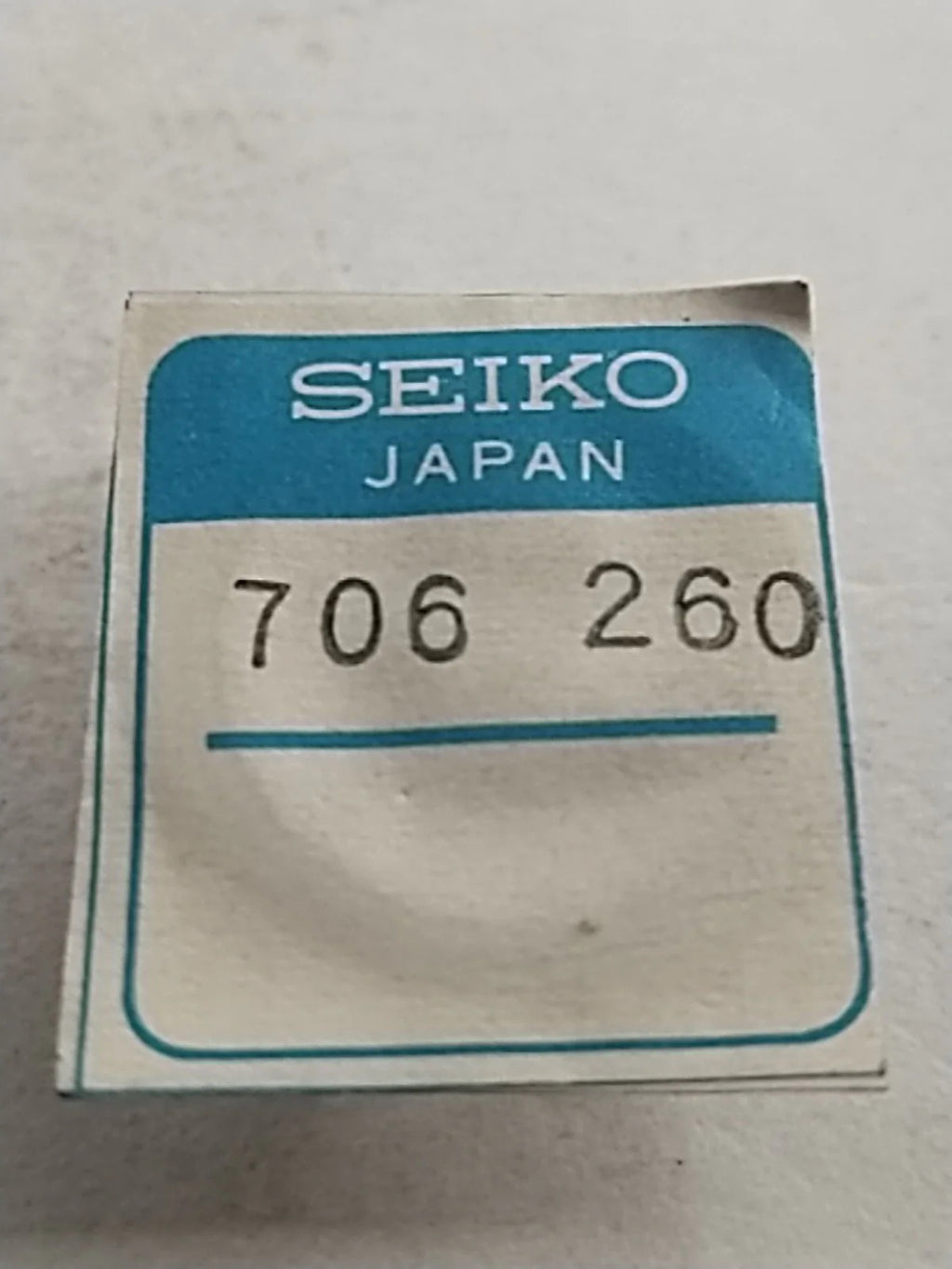 NOS Seiko Parts 706 260