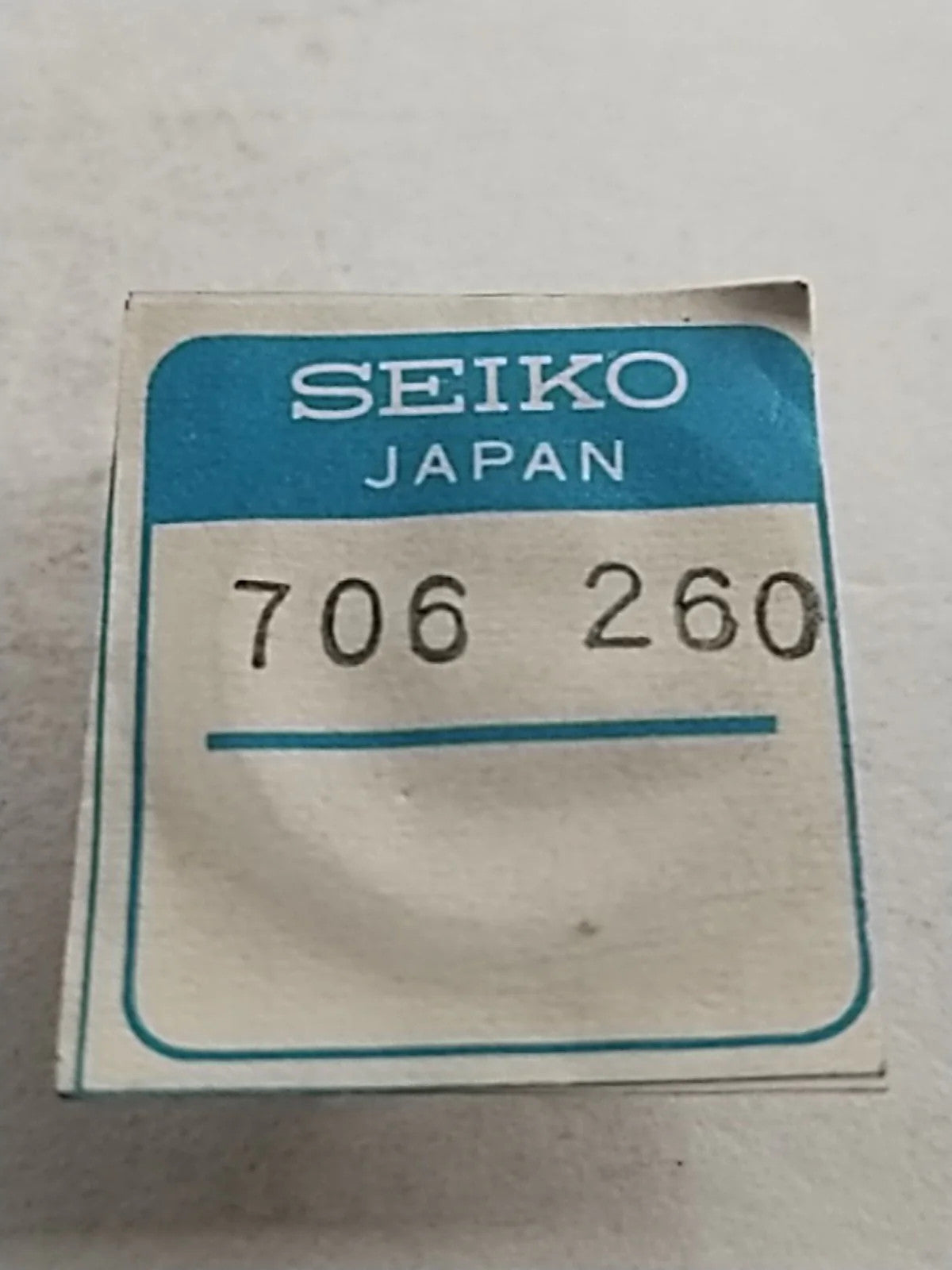 NOS Seiko Parts 706 260