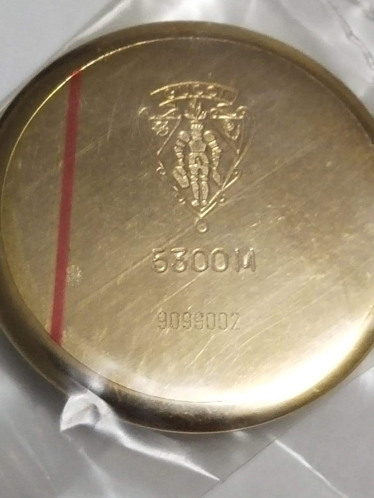 GUCCI Original /  Case Back/ Part No. 5300M/ Gold color 