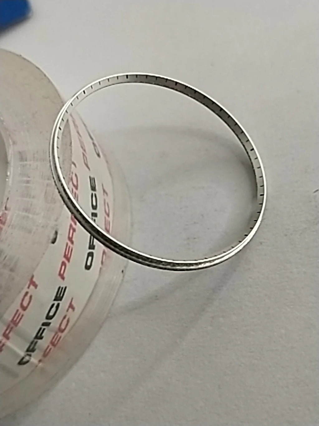 NOS Seiko Dial Ring silver color Part . 83071772