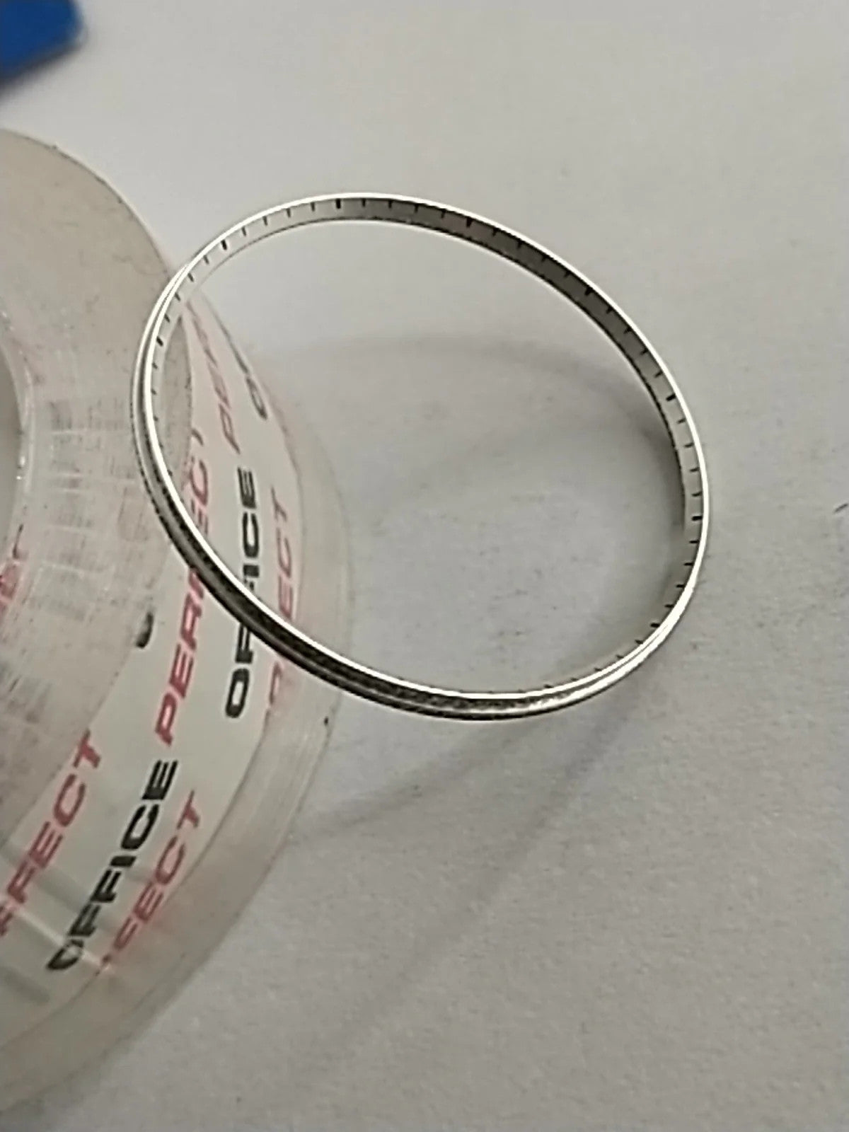 NOS Seiko Dial Ring silver color Part . 83071772