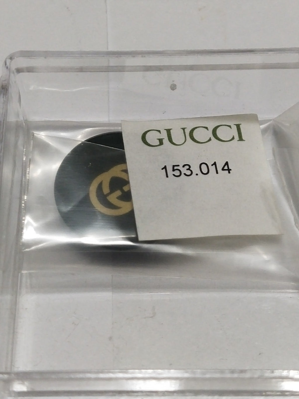 GUCCI Original /Glass for   Case Back / Part No. 153.014/ green color 