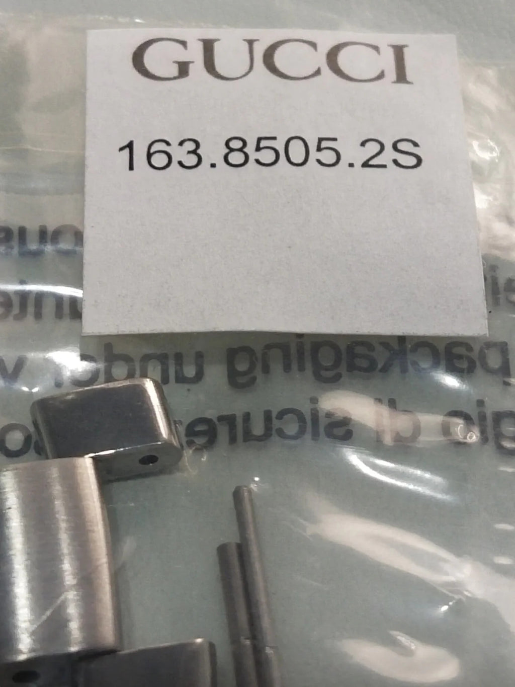 GUCCI Original / Link Steel color / Part No. 163.8505.2 S / 18m.m