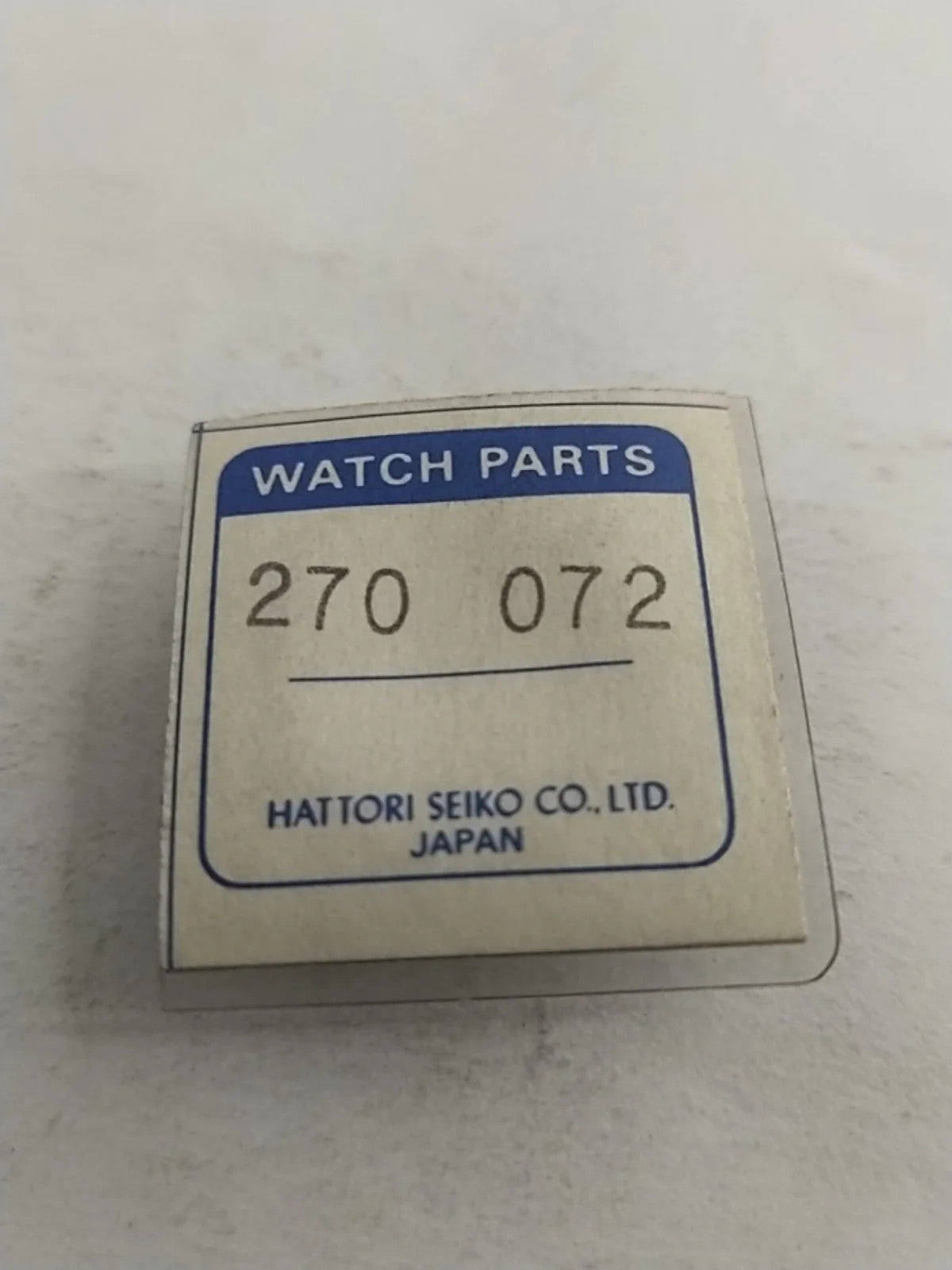 NOS Seiko Parts 270 072