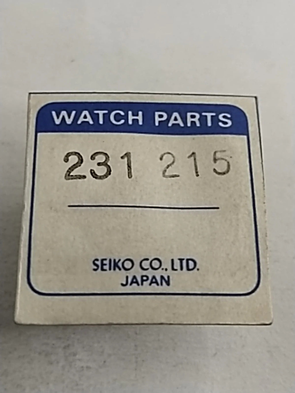 NOS Seiko Parts 231 215