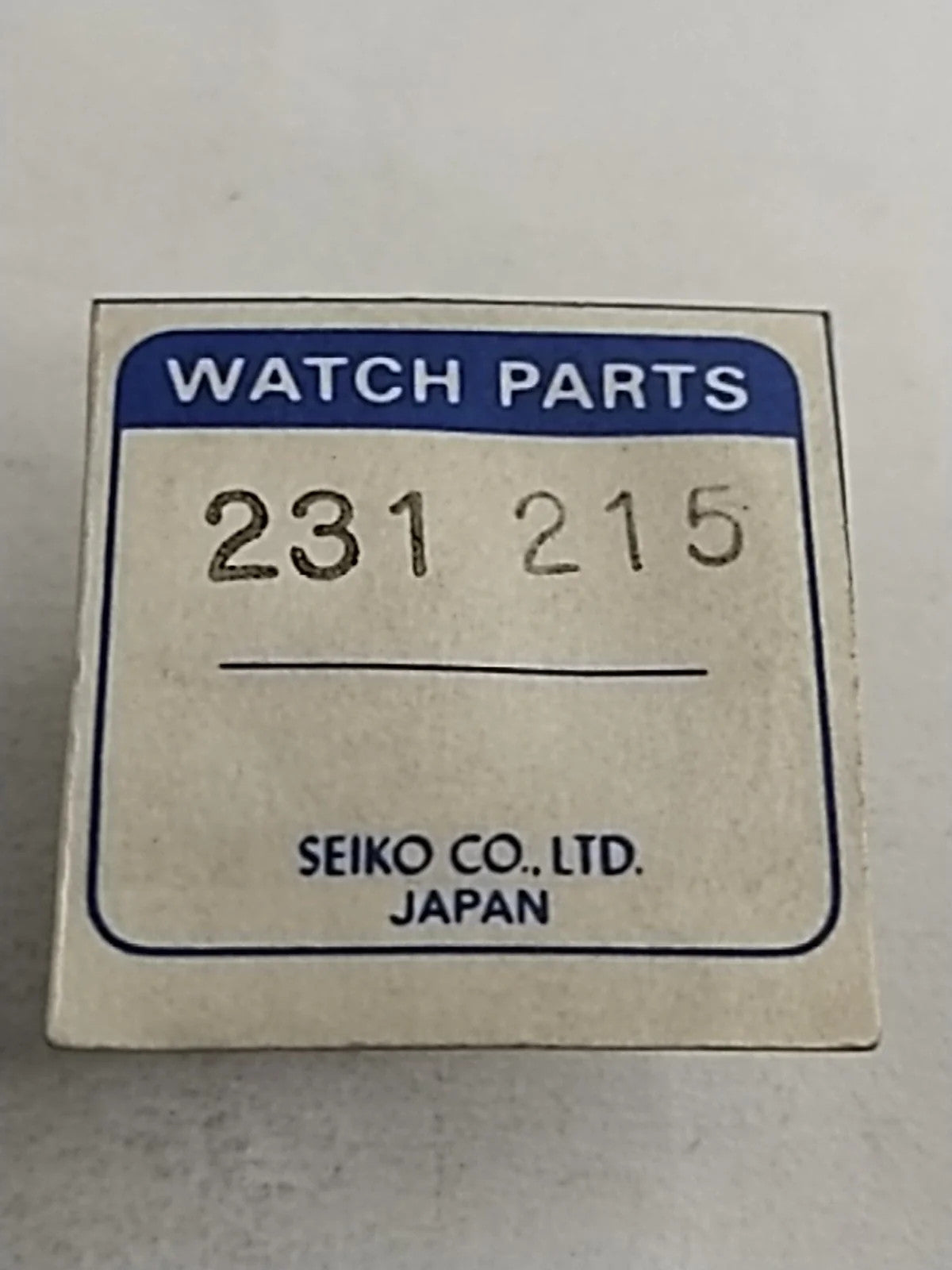 NOS Seiko Parts 231 215