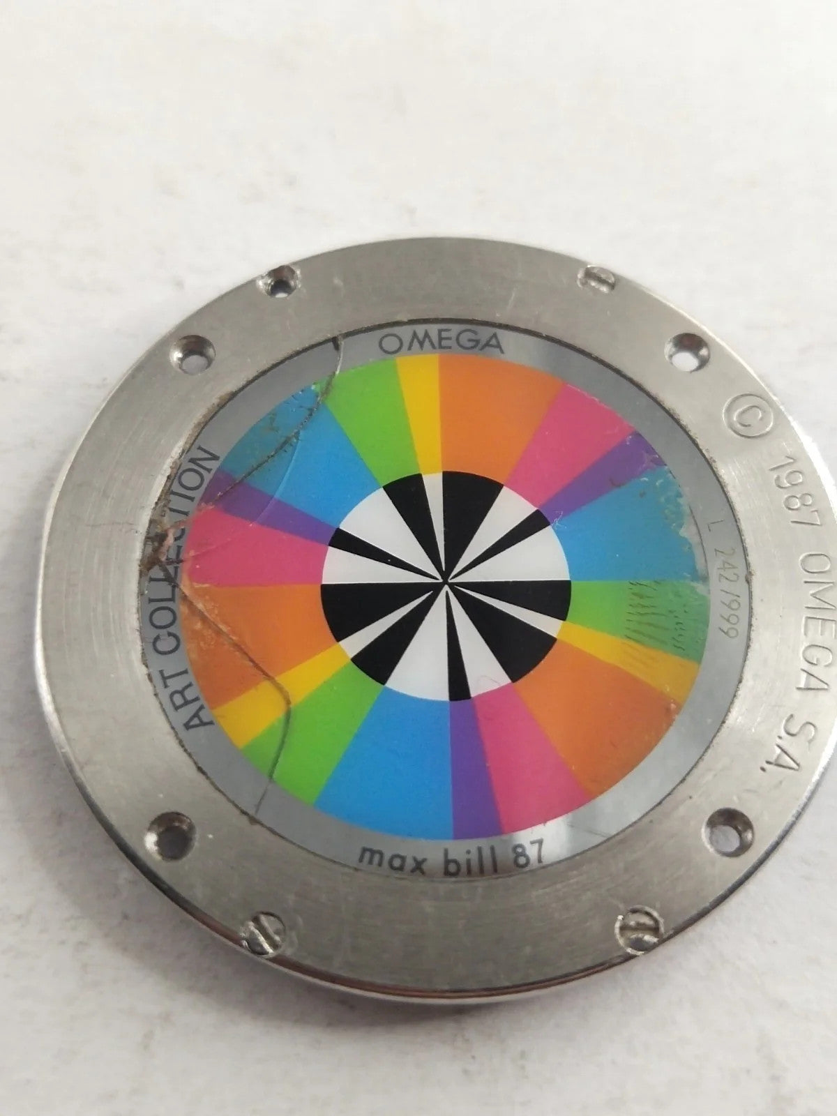 Original back cover Omega Art Collection Limited Edition /196 0 430/596 0 430/us