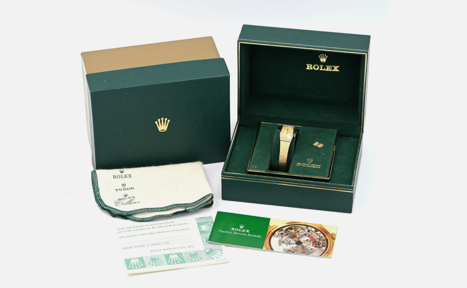 Rolex 8420 Ladies 14K Gold Cocktail Watch – Estate Find w/ Box & Docs