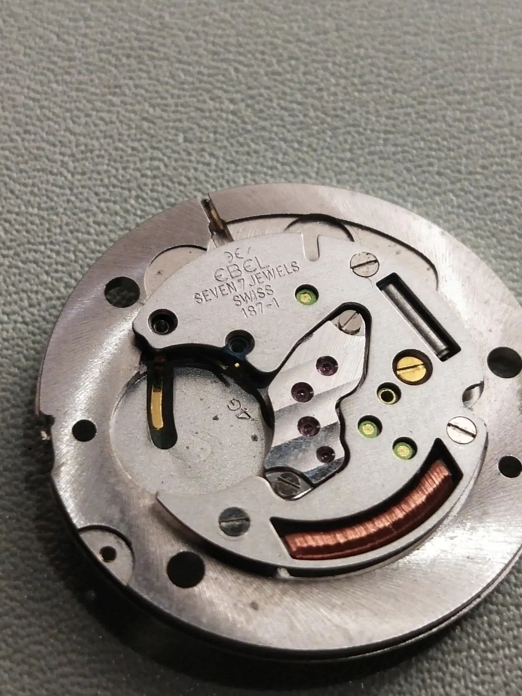 Cartier Ebel 187-1 half movement working/used