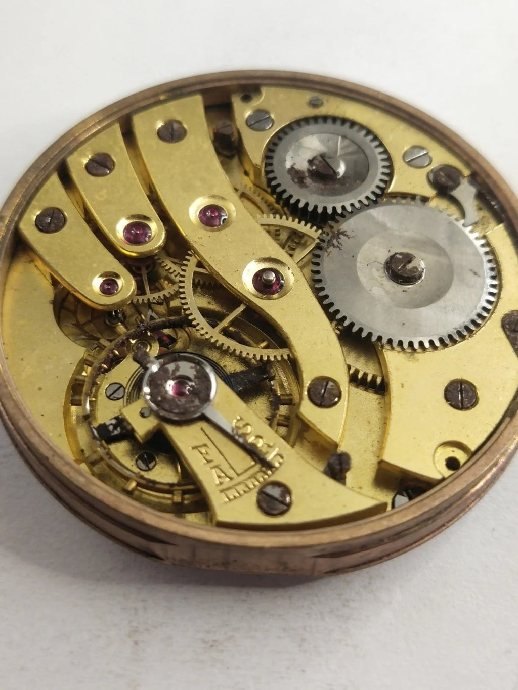 Pocket watch movement without steam...works perfectly