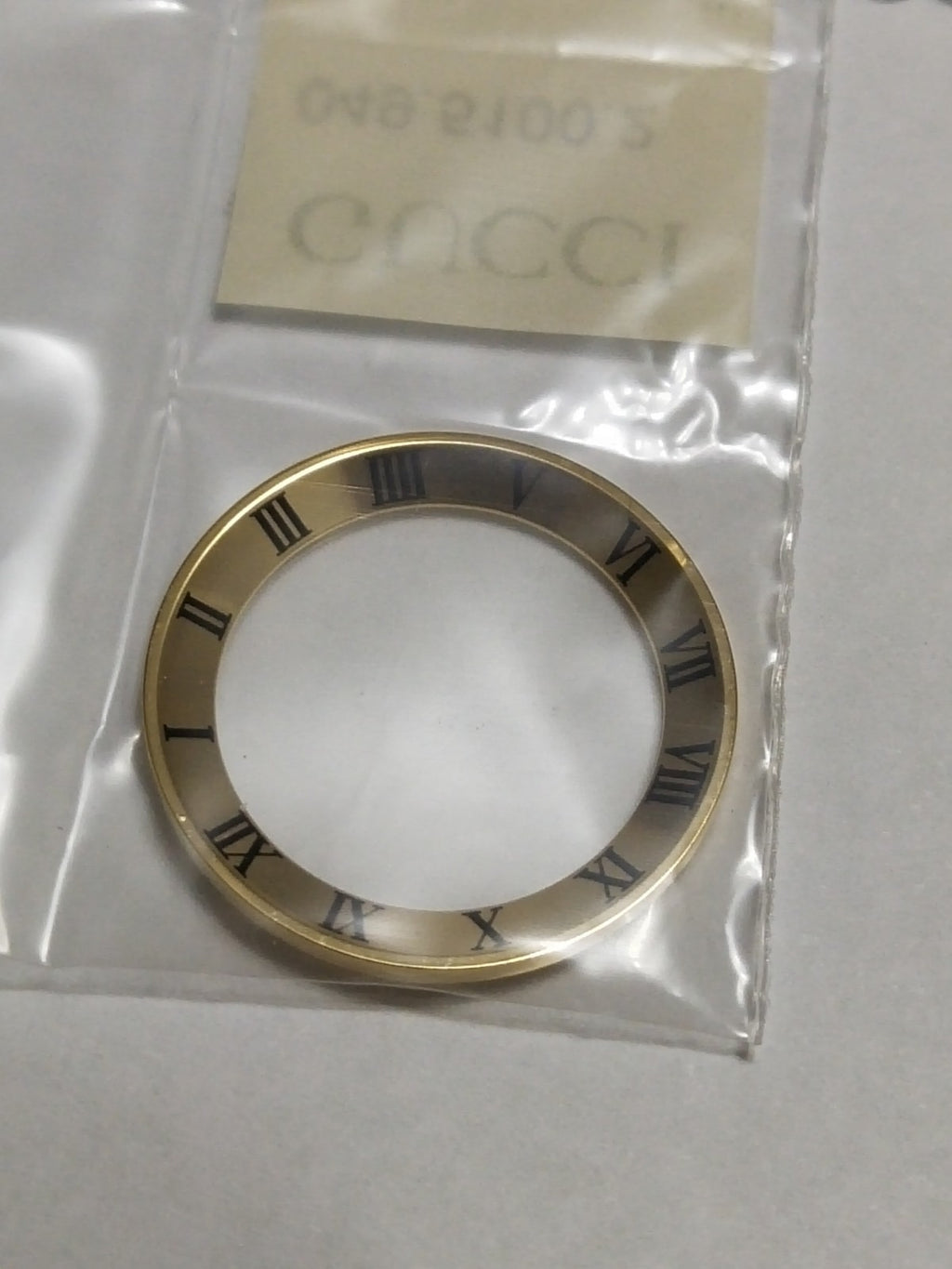 GUCCI Original / Insert Bezel/ Part No. 049.5100.2/5100L/ Gold color 